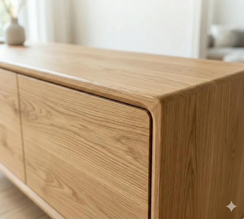 moebelbauplatte-eiche-holz-disselnmeyer-5426d18a Hochwertige Möbelbauplatte aus Eiche für individuellen Möbelbau, elegant verarbeitet in einem hellen Wohnambiente.