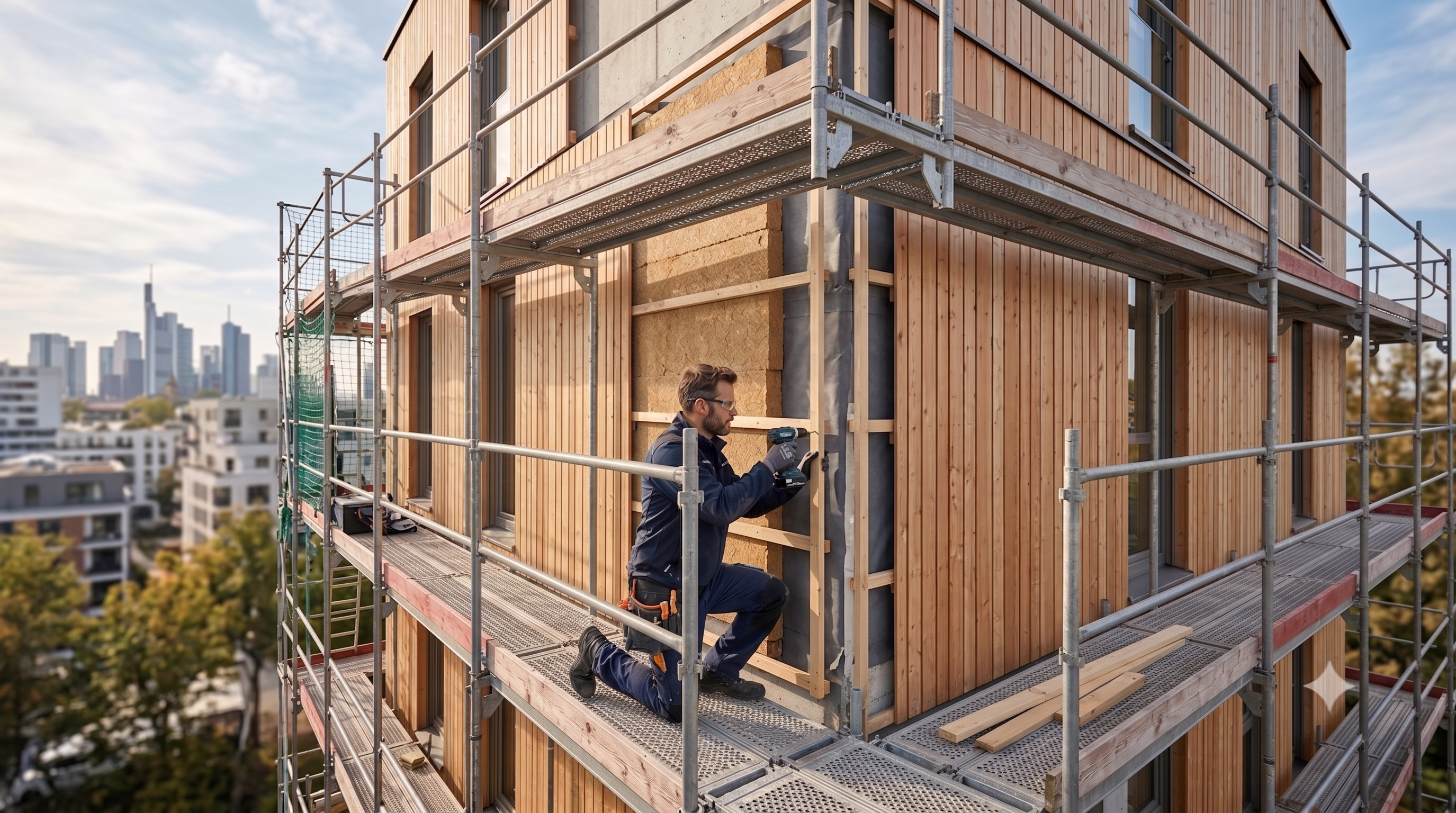 Die vorgehängte hinterlüftete Fassade (VHF): Bauphysik und Aufbau erklärt