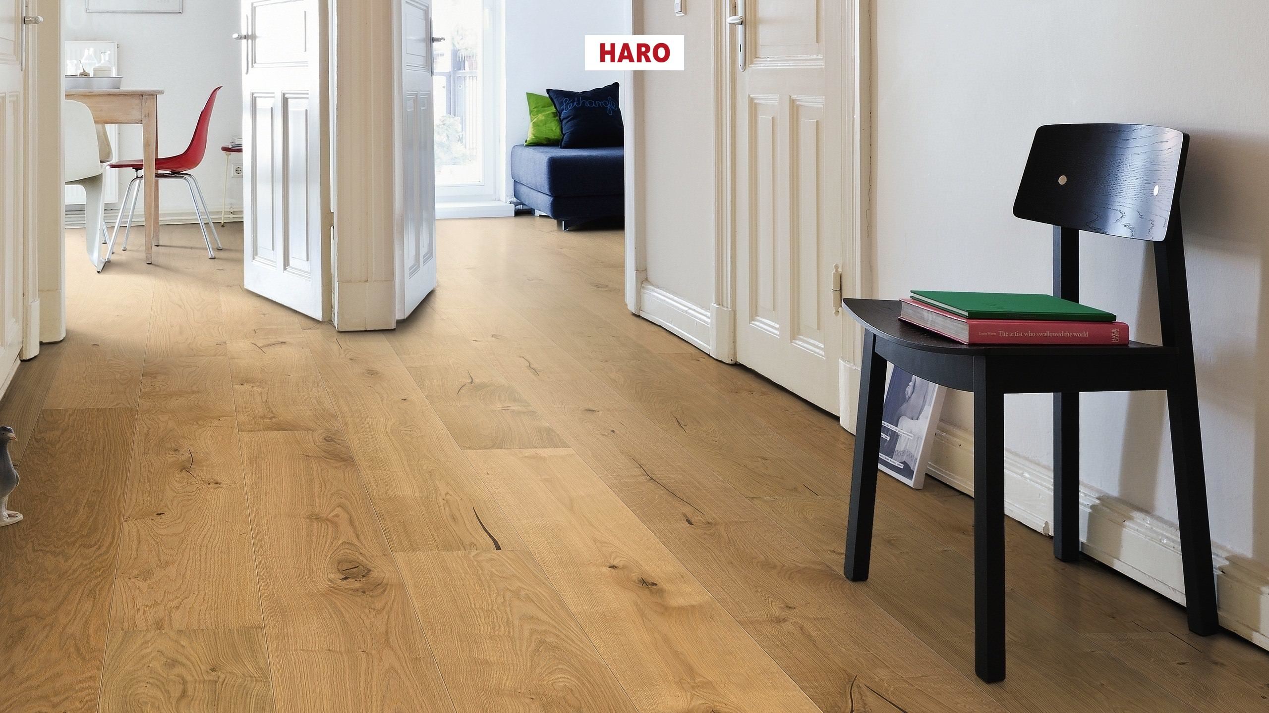 13,5 mm HARO Parkett Serie 4000 - Eiche invisible Sauvage, strukturiert 4V_1