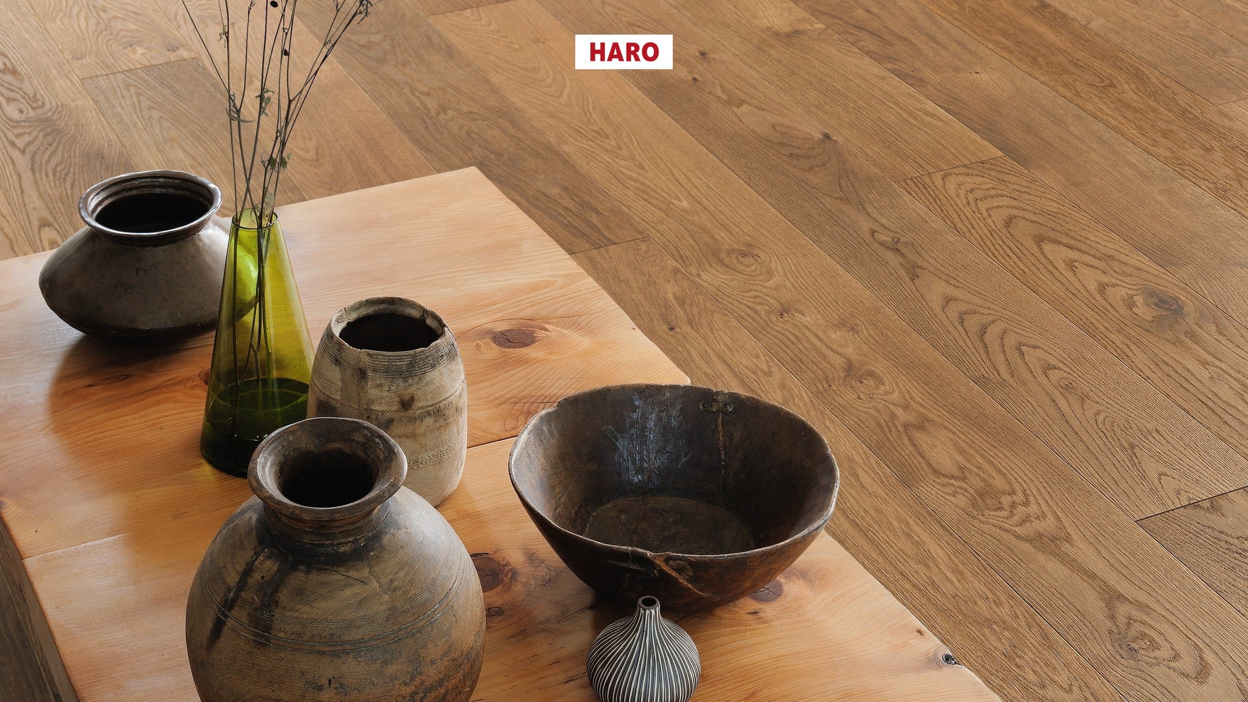 13,5 mm HARO Parkett Serie 4000 - Bernsteineiche Markant, strukturiert 4V_1