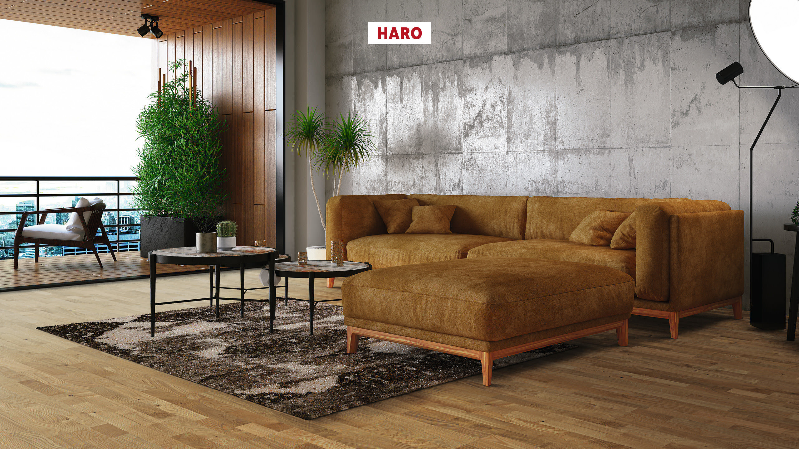 13,5 mm HARO Parkett Serie 4000 - Eiche Naturale, strukturiert_1
