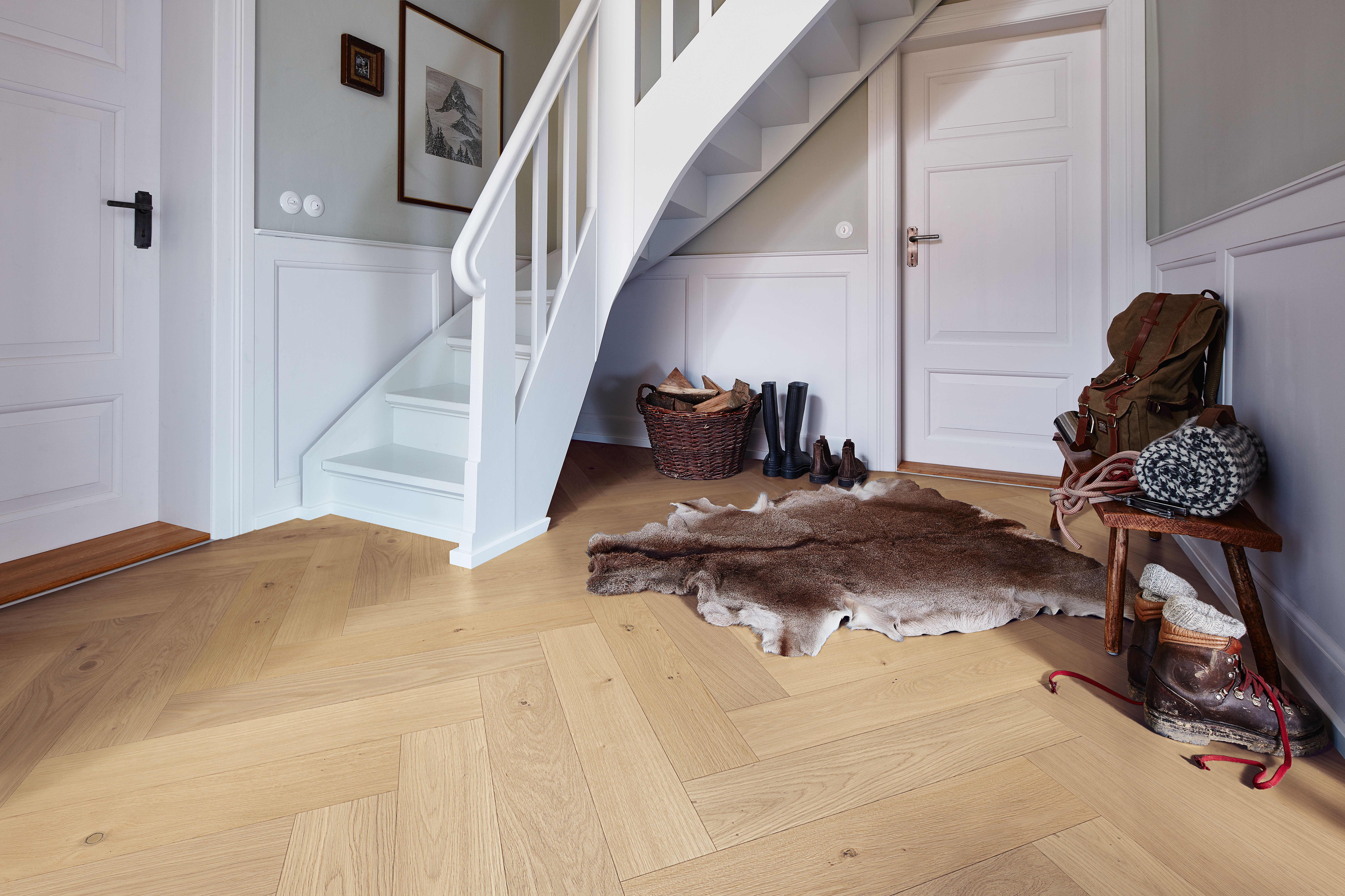 11 mm Lindura-Holzboden HS 500 ultramattlackiert - Eiche classic Alabaster 08929_1