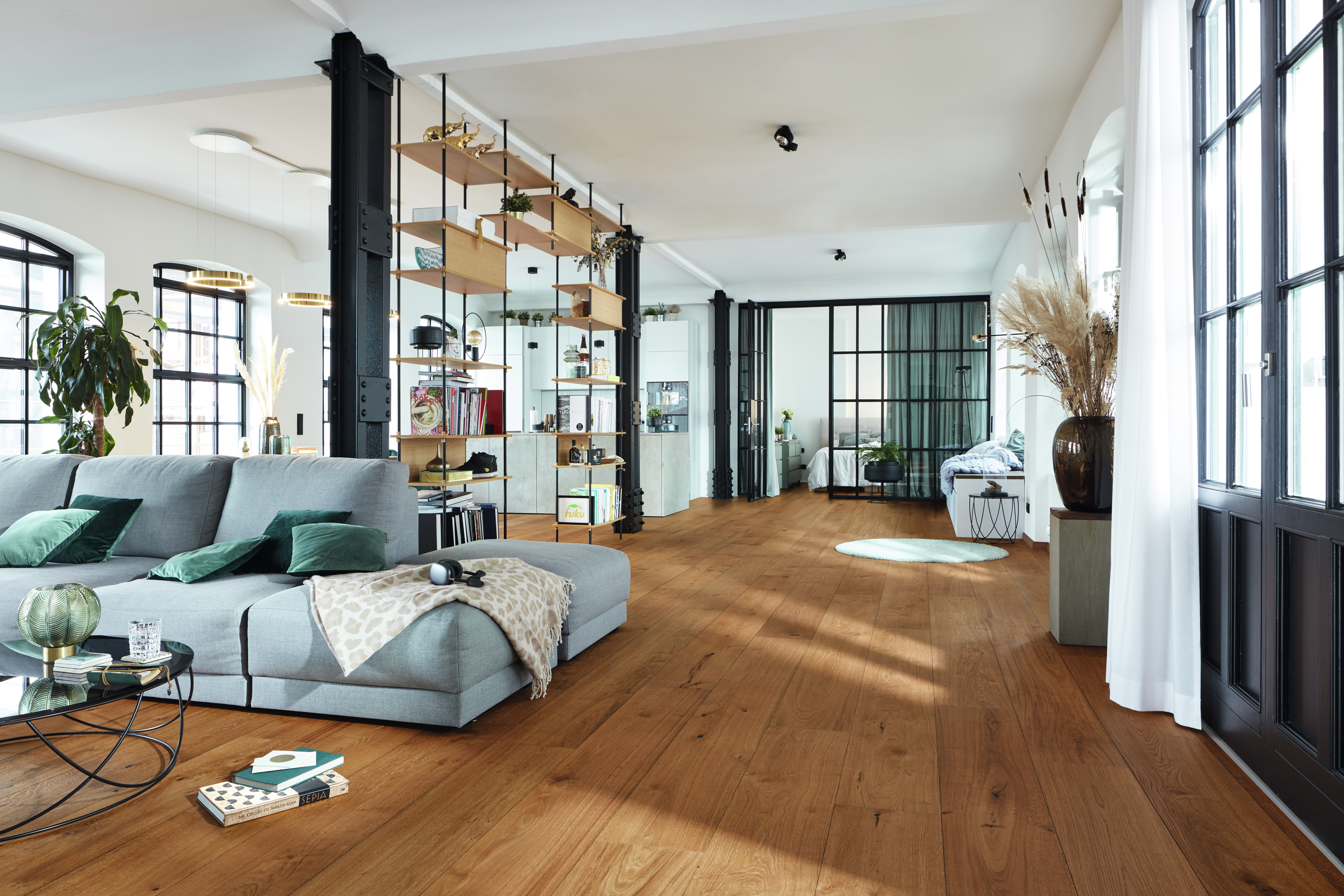 11 mm Lindura-Holzboden HD 400 naturgeölt - Eiche authentic kastanienbraun gebürstet 08911_2