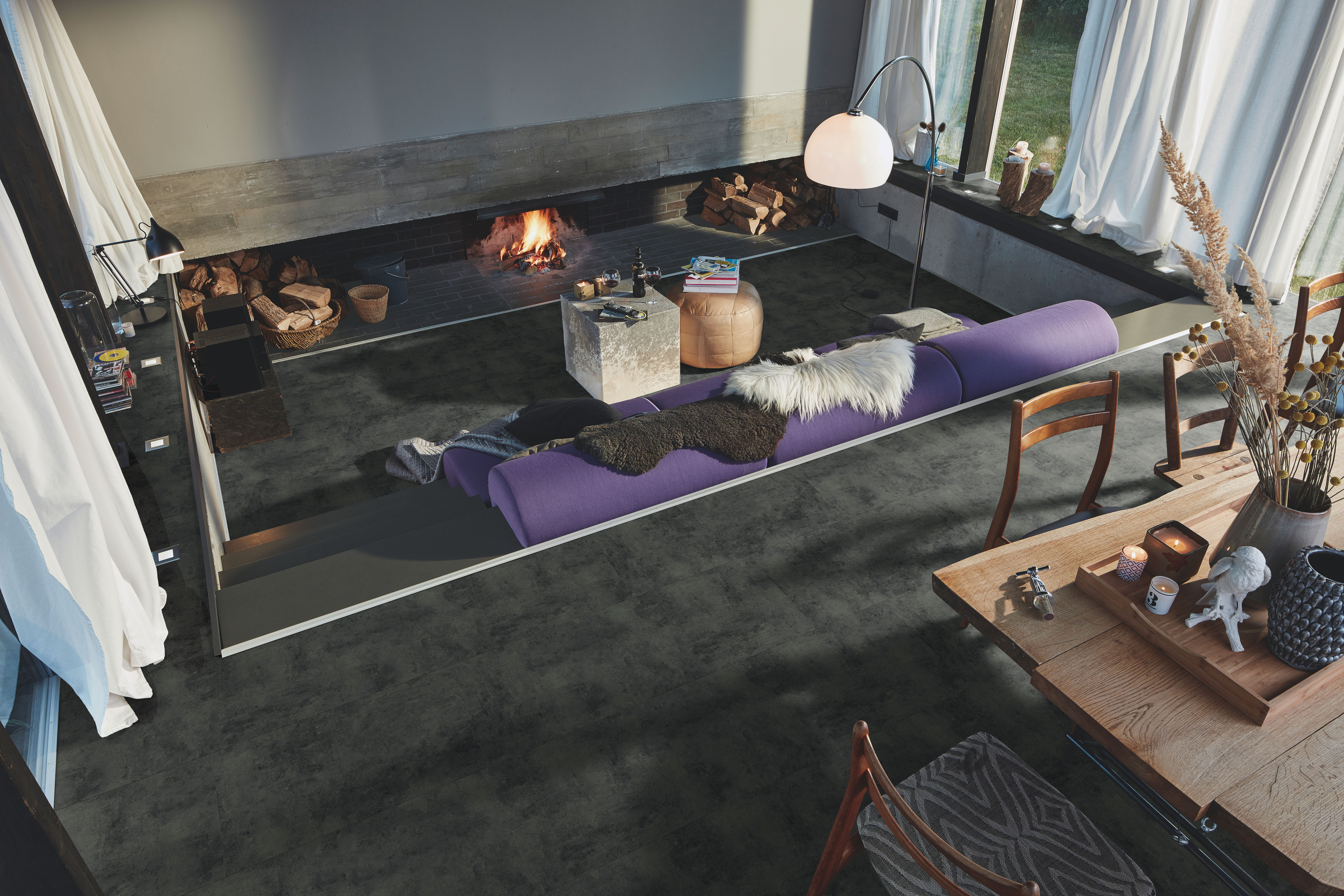 8 mm MeisterDesign. Laminate LB 150 - Black Rock 07136_1