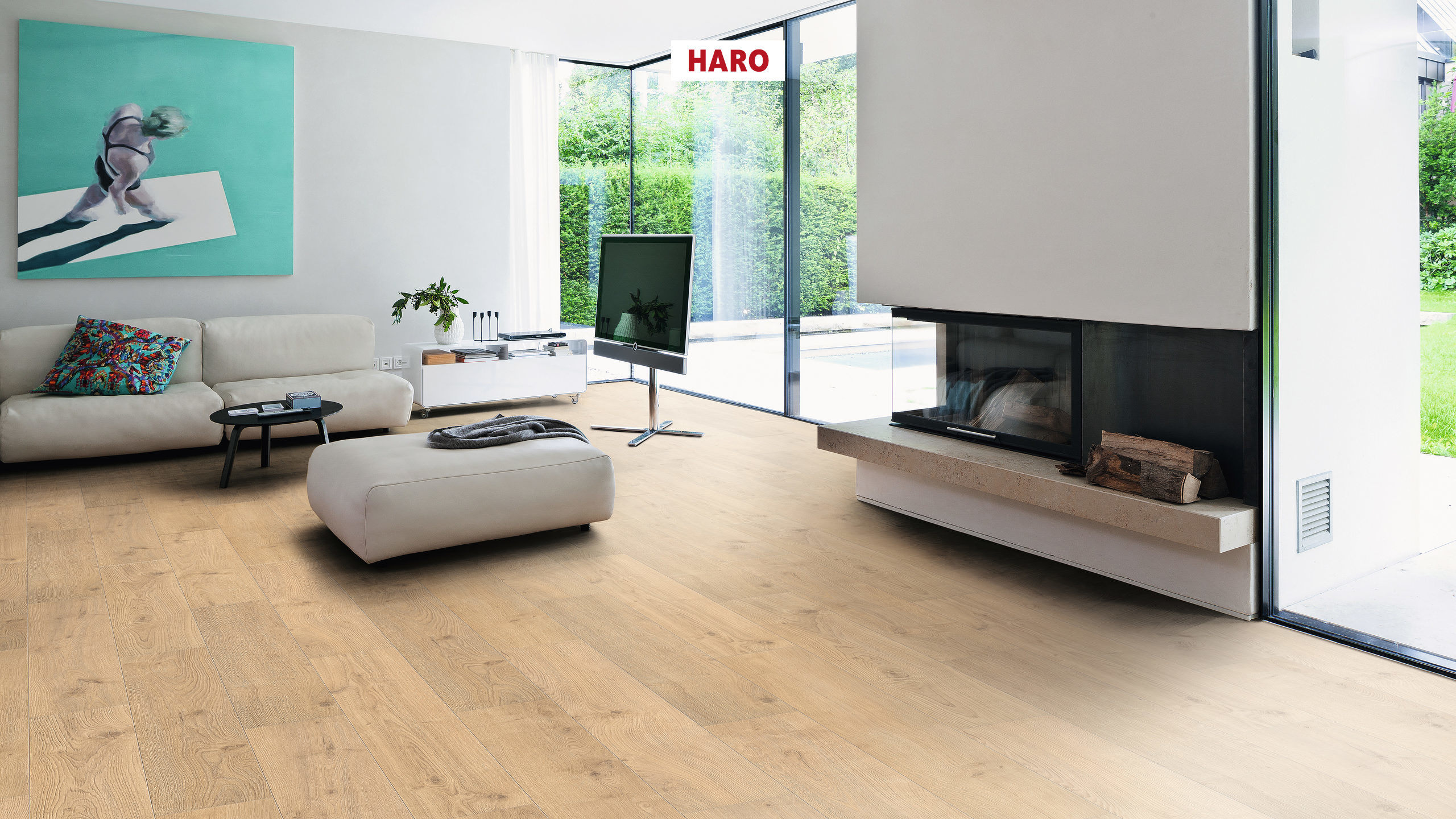 8 mm HARO Laminatboden Tritty 100 - Eiche Portland puro_1 8 mm HARO Laminatboden Tritty 100 - Eiche Portland puro_1