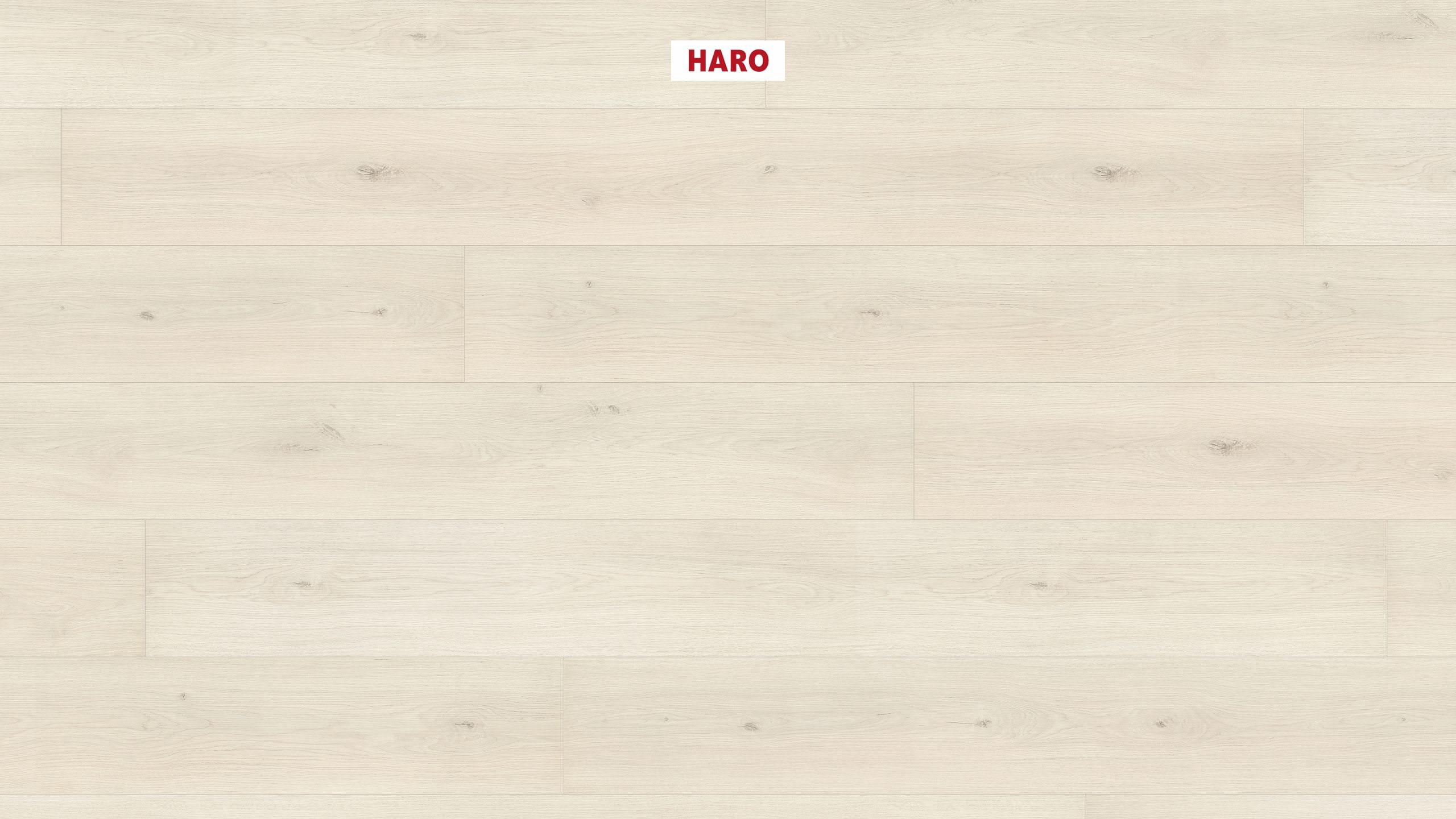8 mm HARO Laminatboden Tritty 100 - Eiche Emilia weiß_0
