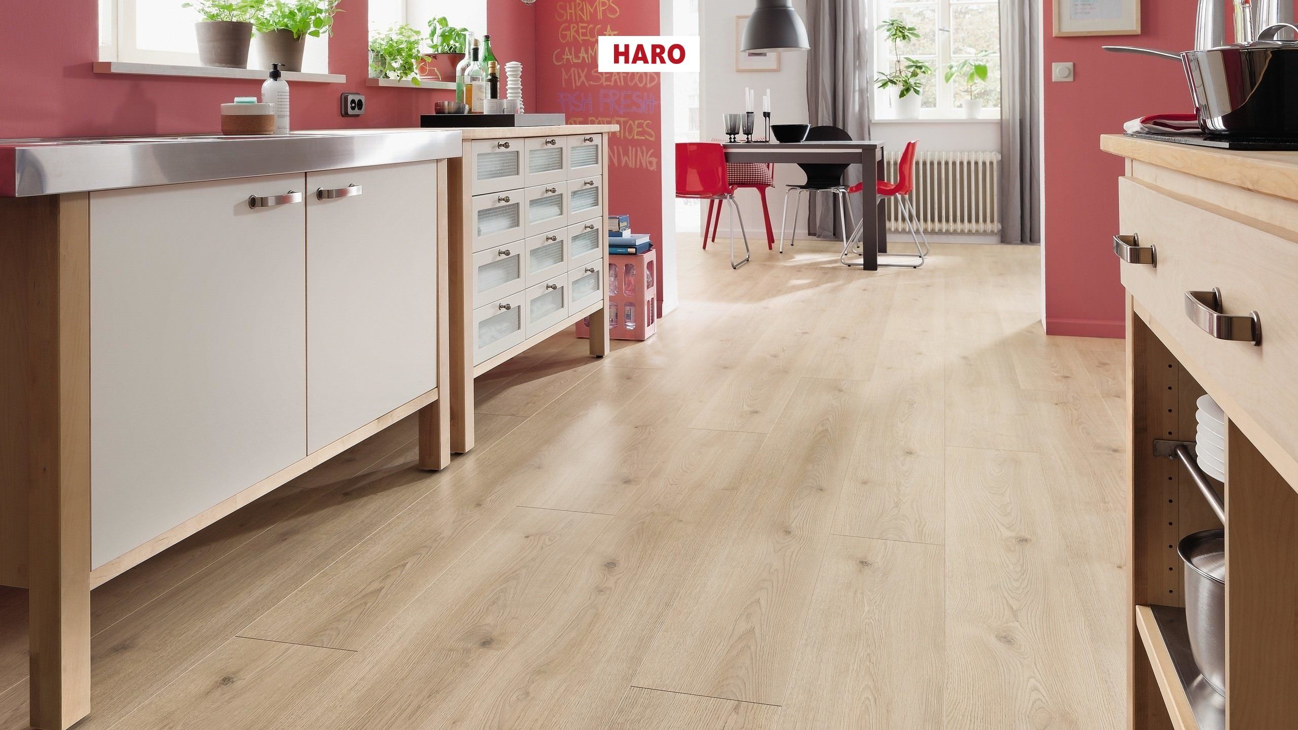 8 mm HARO Laminatboden Tritty 100 - Eiche Contura steingrau_1