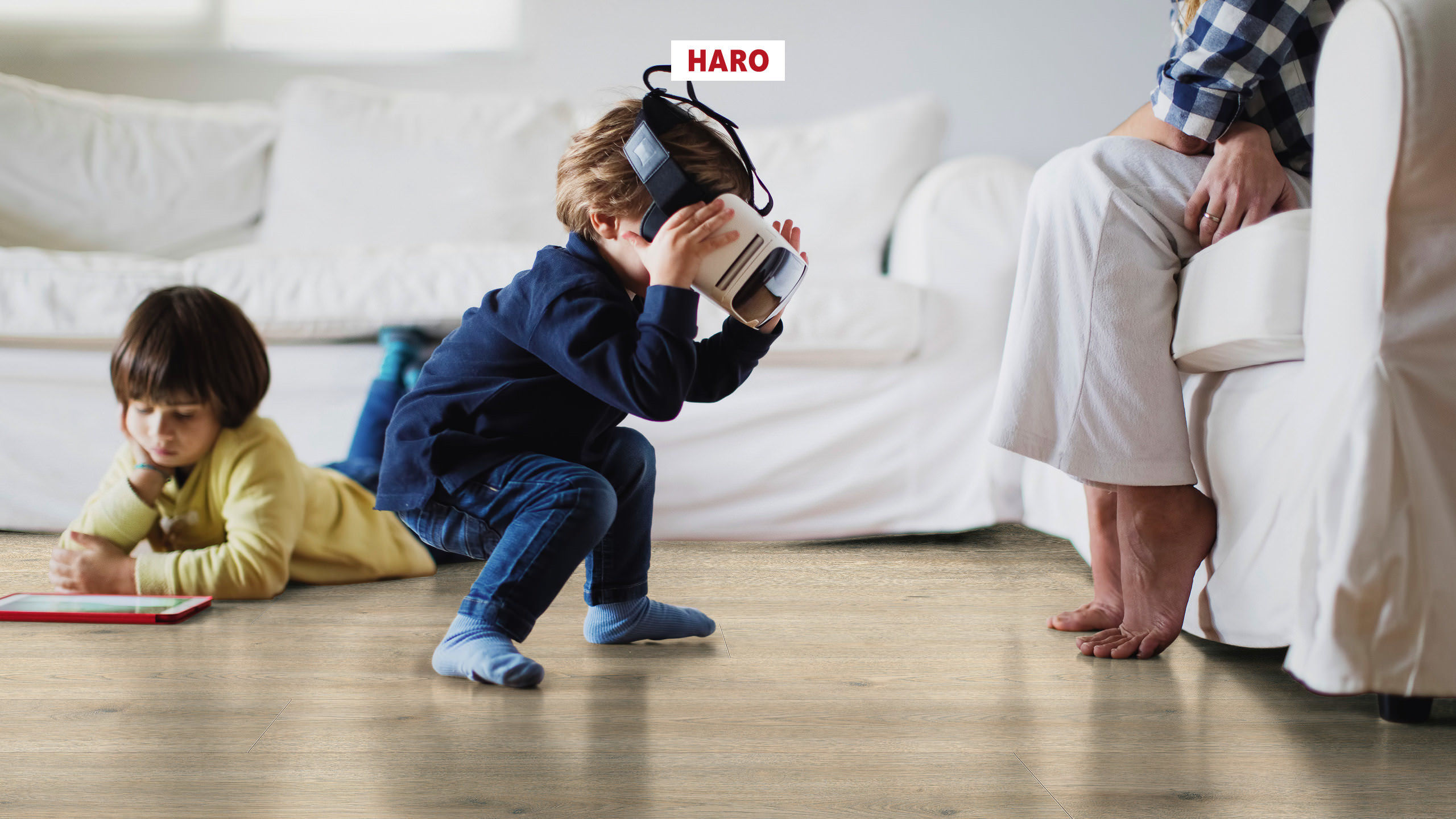 8 mm HARO Laminatboden Tritty 200 Aqua - Eiche Contura steingrau_1