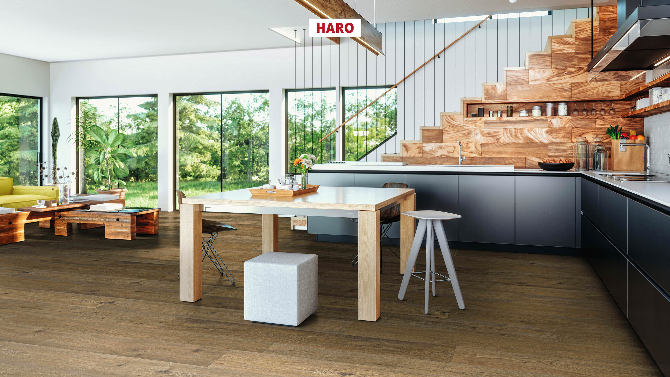 8 mm HARO Laminatboden Tritty 200 Aqua - Eiche Sicilia natur_1 8 mm HARO Laminatboden Tritty 200 Aqua - Eiche Sicilia natur_1