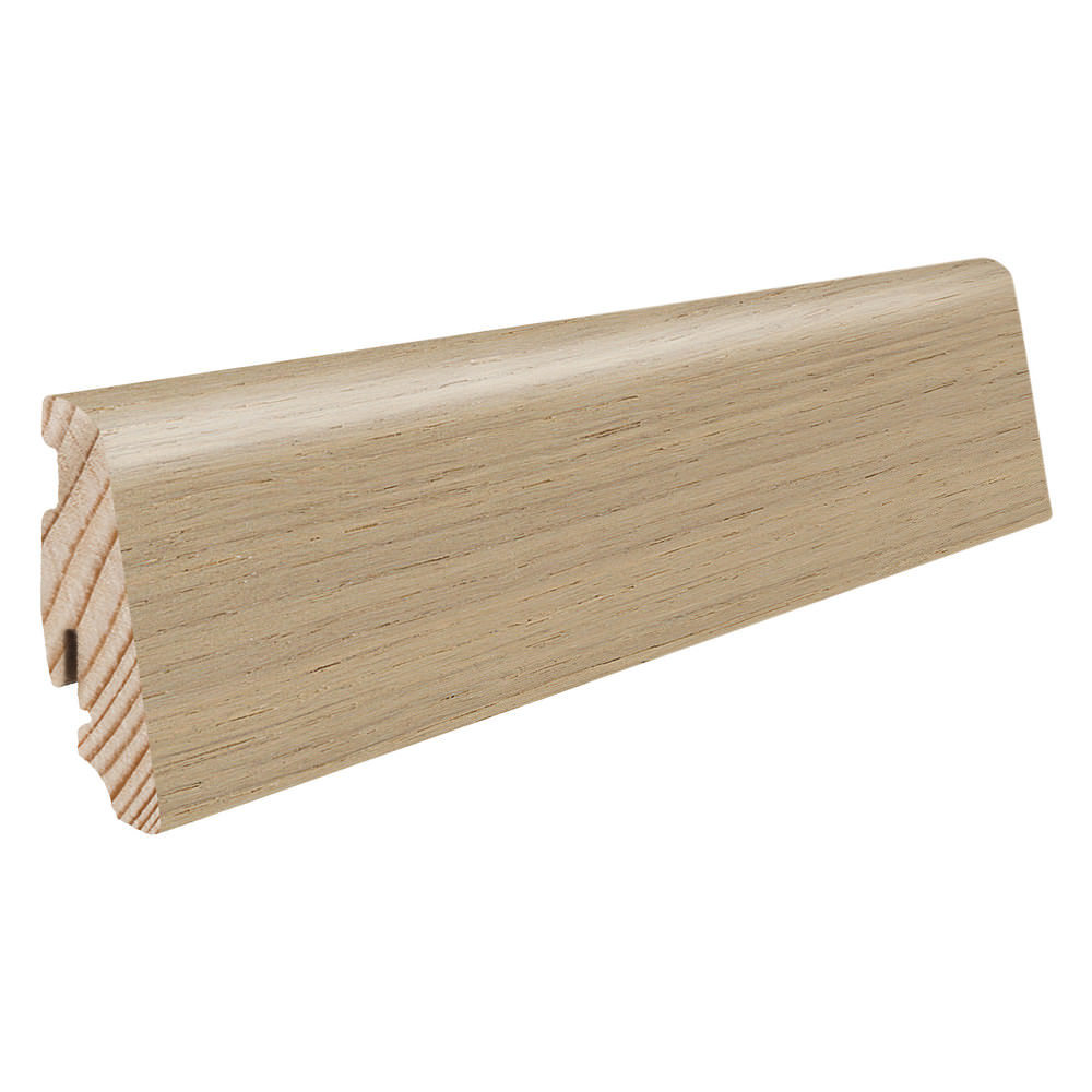 19 x 58 mm HARO Stecksockelleiste furniert geölt - Eiche lichtweiß strukturiert_1