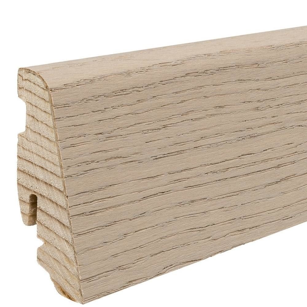 19 x 58 mm HARO Stecksockelleiste furniert geölt - Eiche sandgrau strukturiert_1