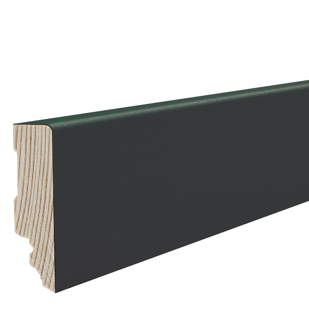 16 x 58 mm HARO Stecksockelleiste matt optik (Kubus) - schwarz_1