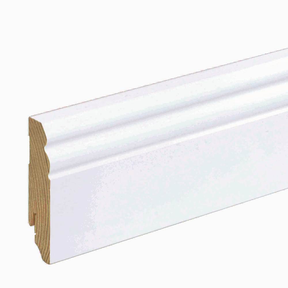 18 x 80 mm HARO Stecksockelleiste Altdeutsches Profil - weiß RAL 9010_1