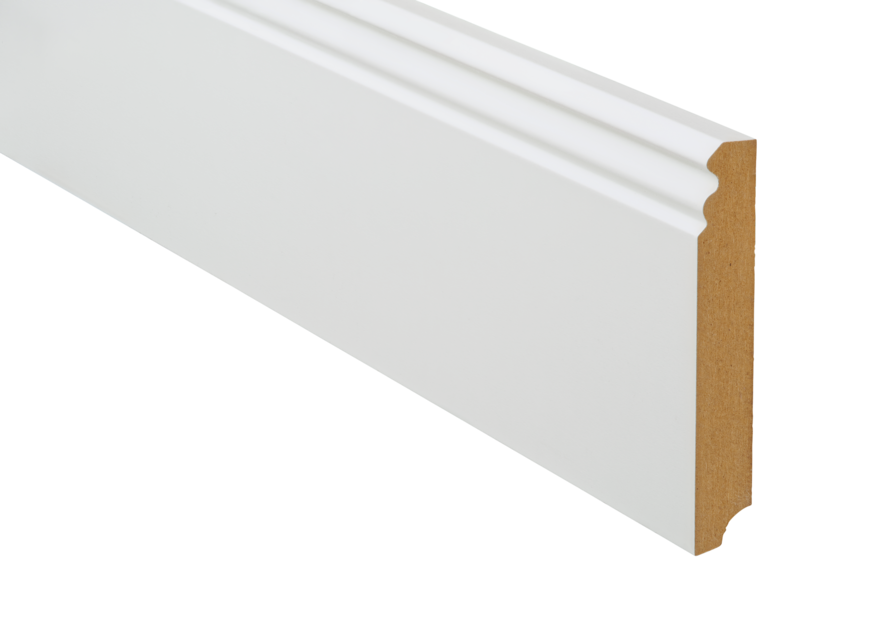 18 x 120 mm ter Hürne Sockelleiste - Weiß Matt_0