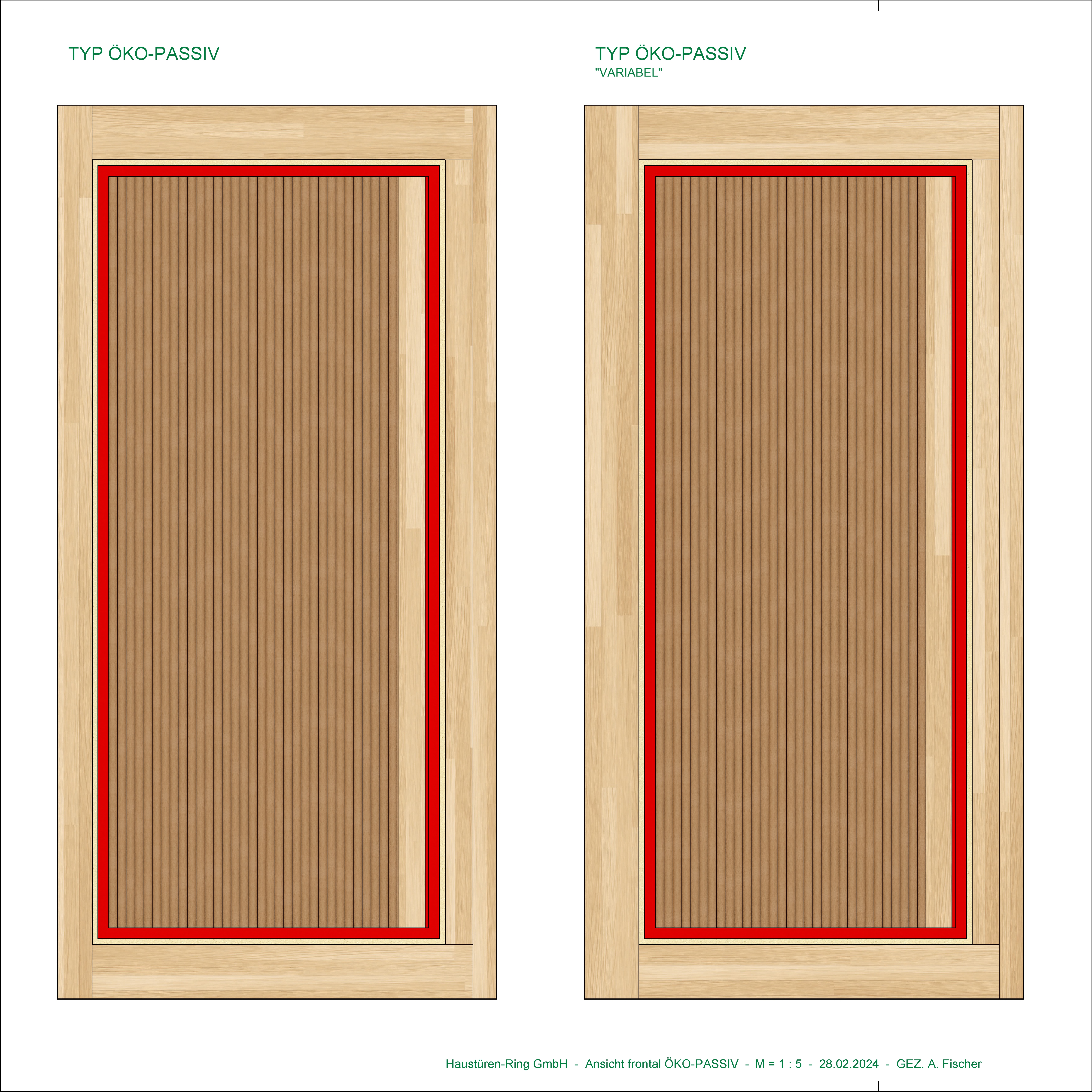 78 mm Haustürrohling Typ Öko Passiv Variabel, Format: 2280 x 990 mm (2180 x 920 mm)_0 78 mm Haustürrohling Typ Öko Passiv Variabel, Format: 2280 x 990 mm (2180 x 920 mm)_0