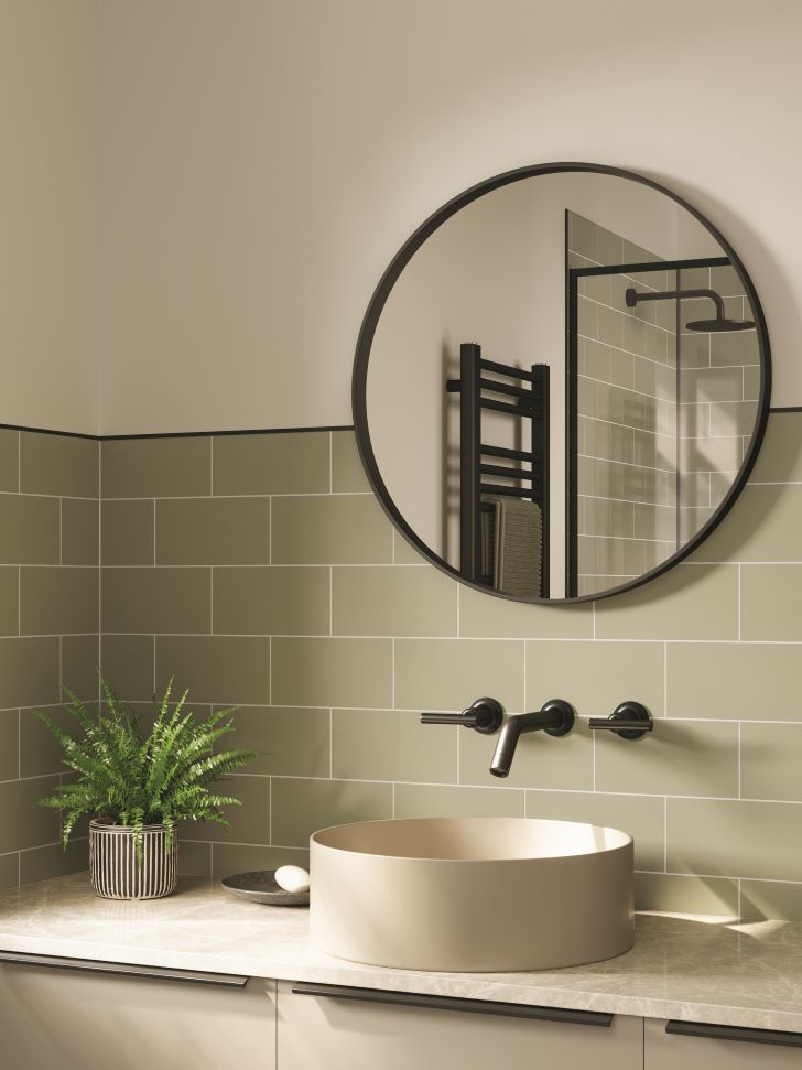 11 mm Multipanel Wandpaneele - Sage Green MT638M - Metro Tile Kollektion_2