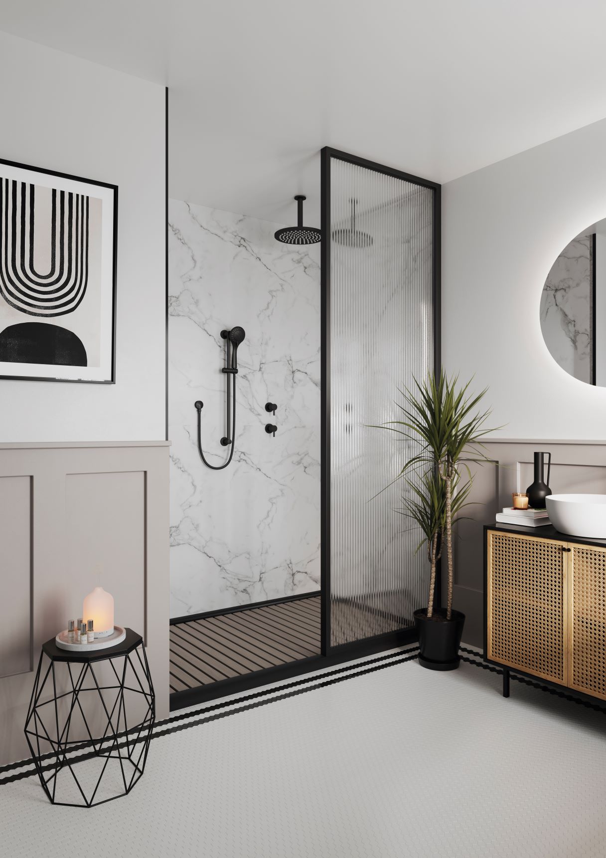 11 mm Multipanel Wandpaneele - Calcatta Marble 3460 - Linda Barker Kollektion_2 11 mm Multipanel Wandpaneele - Calcatta Marble 3460 - Linda Barker Kollektion_2