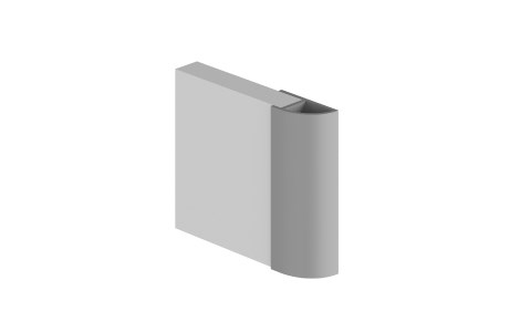 Multipanel Profil Typ E - Viertelabschluss - Chrom glanz_0