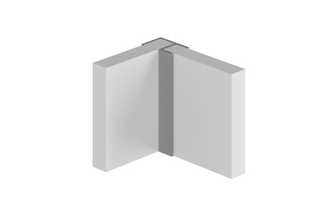 Multipanel Profil Typ 100 - Außenecke 90 Grad - Chrom glanz_0 Multipanel Profil Typ 100 - Außenecke 90 Grad - Chrom glanz_0