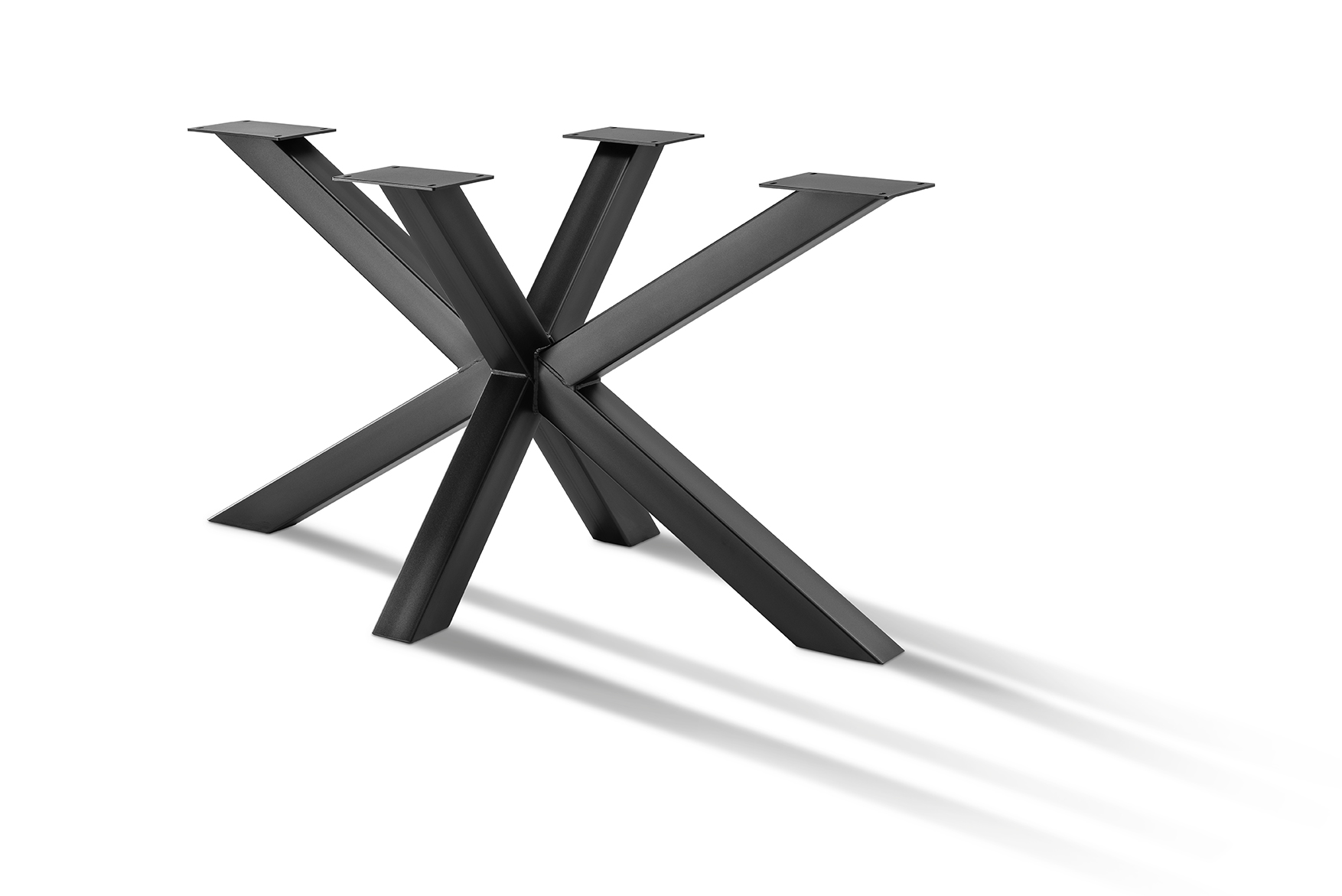 72 cm Tischgestell Spider - matt schwarz pulverbeschichtet_0