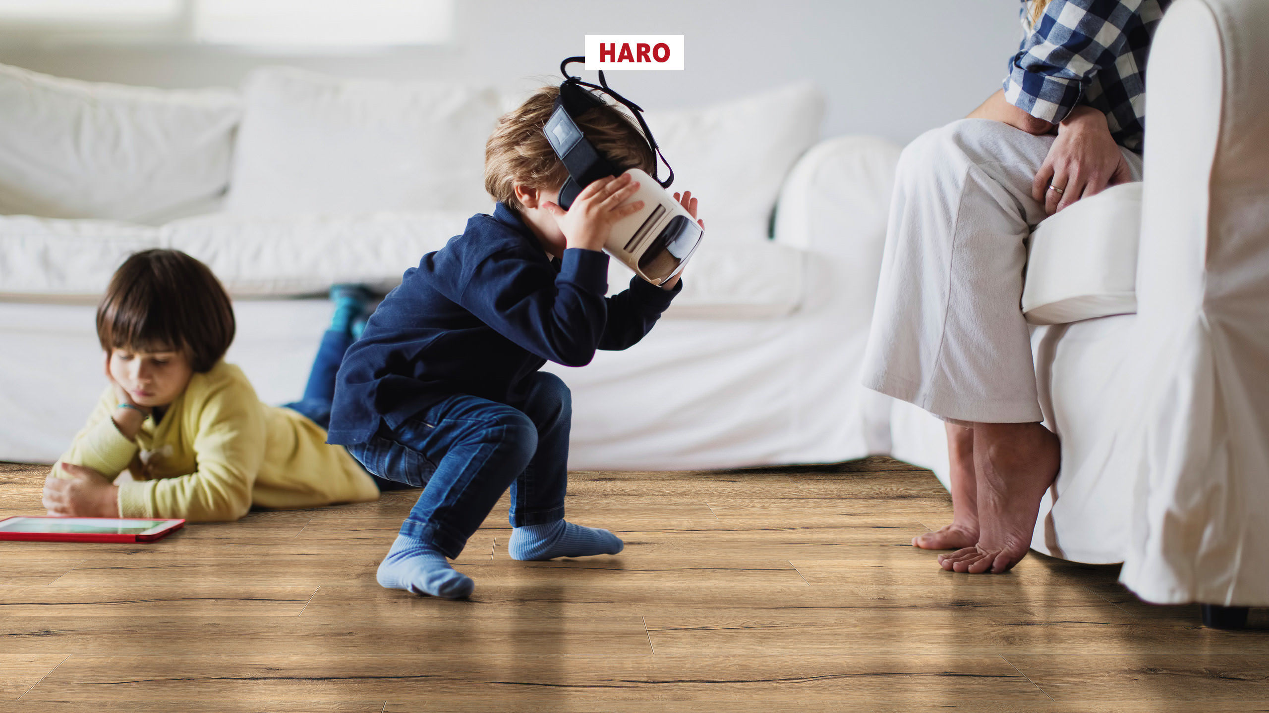 8 mm HARO Laminatboden Tritty 100 - Eiche italica creme_1