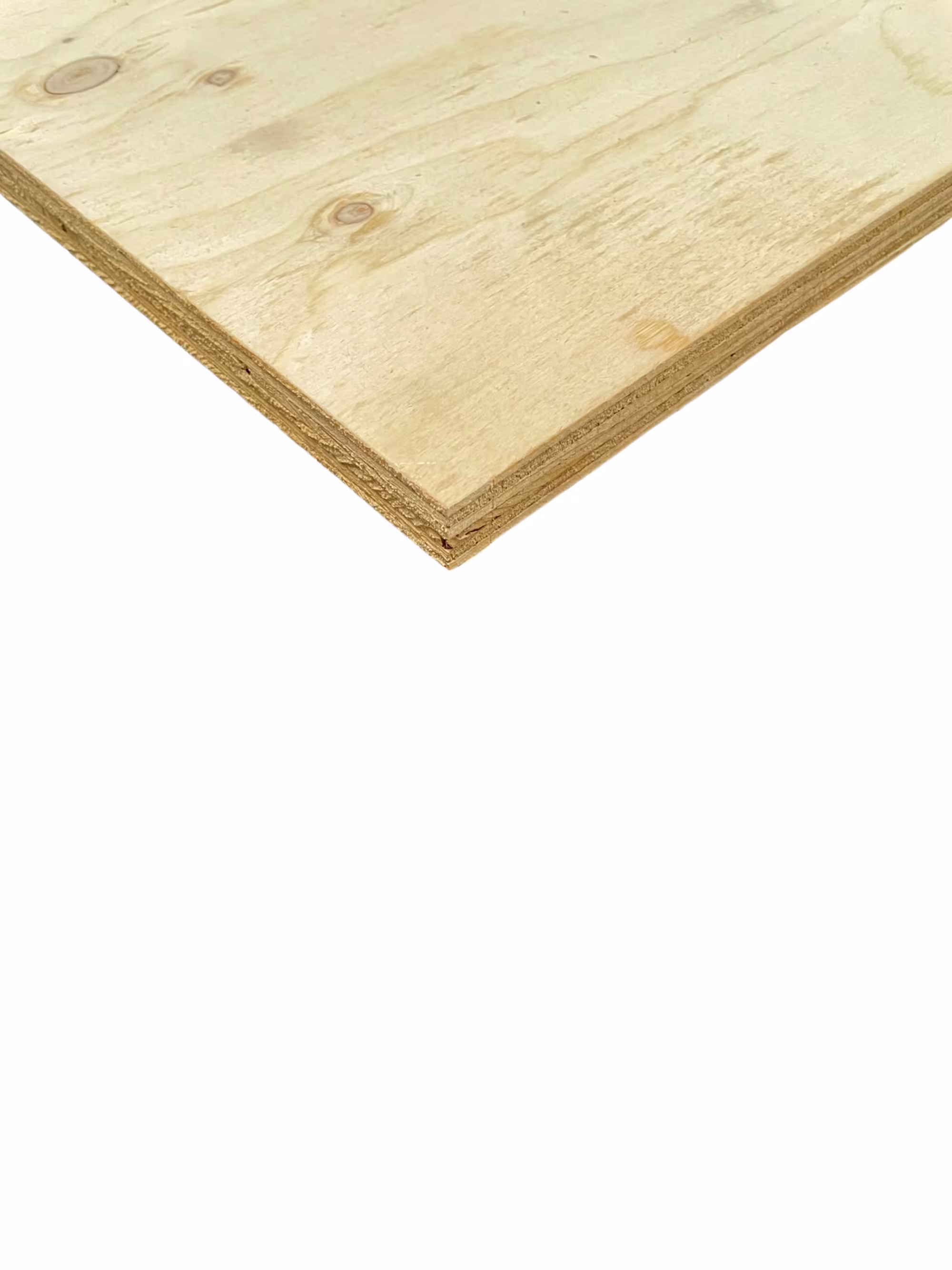 21 mm Nadelsperrholz II / III, CE - EN 636-2, EN 314-2, 7-Lagen