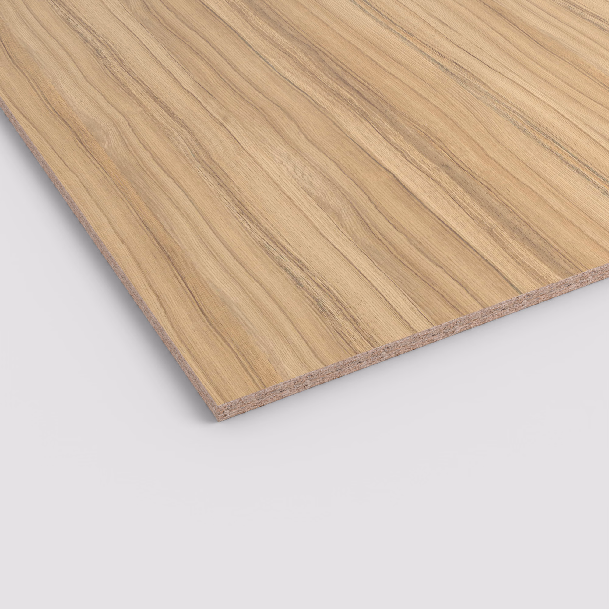 egger-19-mm-egger-eurodekor-span-h3012-st22-19x2070x2800mm-recyclebar-abriebfest-lichtecht-antimikrobielle-oberflaeche-span-01 Helle Egger Eurodekor Dekorspanplatte H3012 ST22 mit ausgeprägter linearer Holzmaserung. Die Schnittkante zeigt den 19mm Span-Träger. Robuste, antimikrobielle Oberfläche.