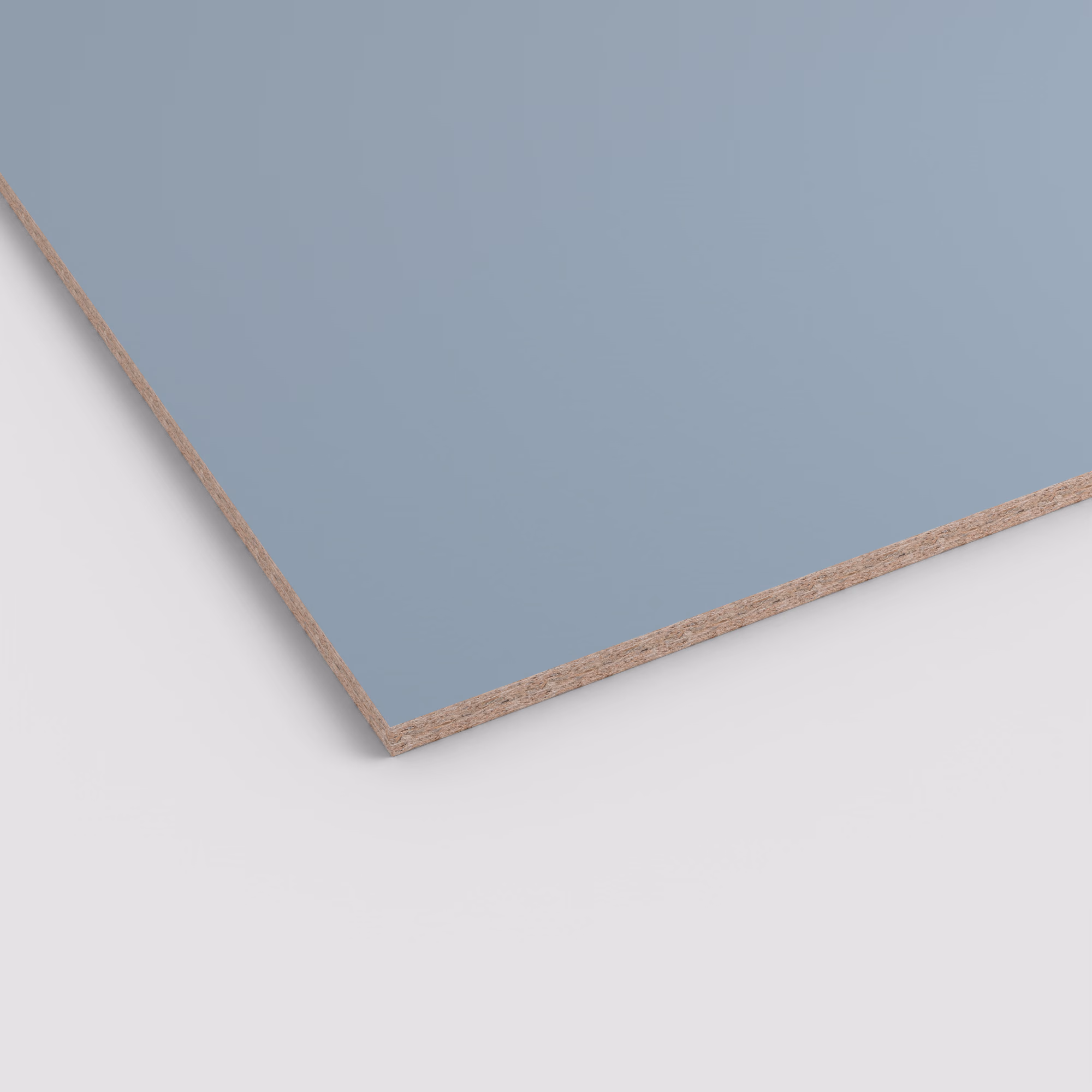 egger-19-mm-egger-eurodekor-span-u540-st9-19x2070x2800mm-recyclebar-abriebfest-unifarben-lichtecht-antimikrobielle-oberflaeche-span-01 Graublaue EGGER Dekorspanplatte U540 ST9. 19 mm starke Eurodekor Spanplatte im Format 2800x2070mm mit matter Uni-Oberfläche und sichtbarer Kante.