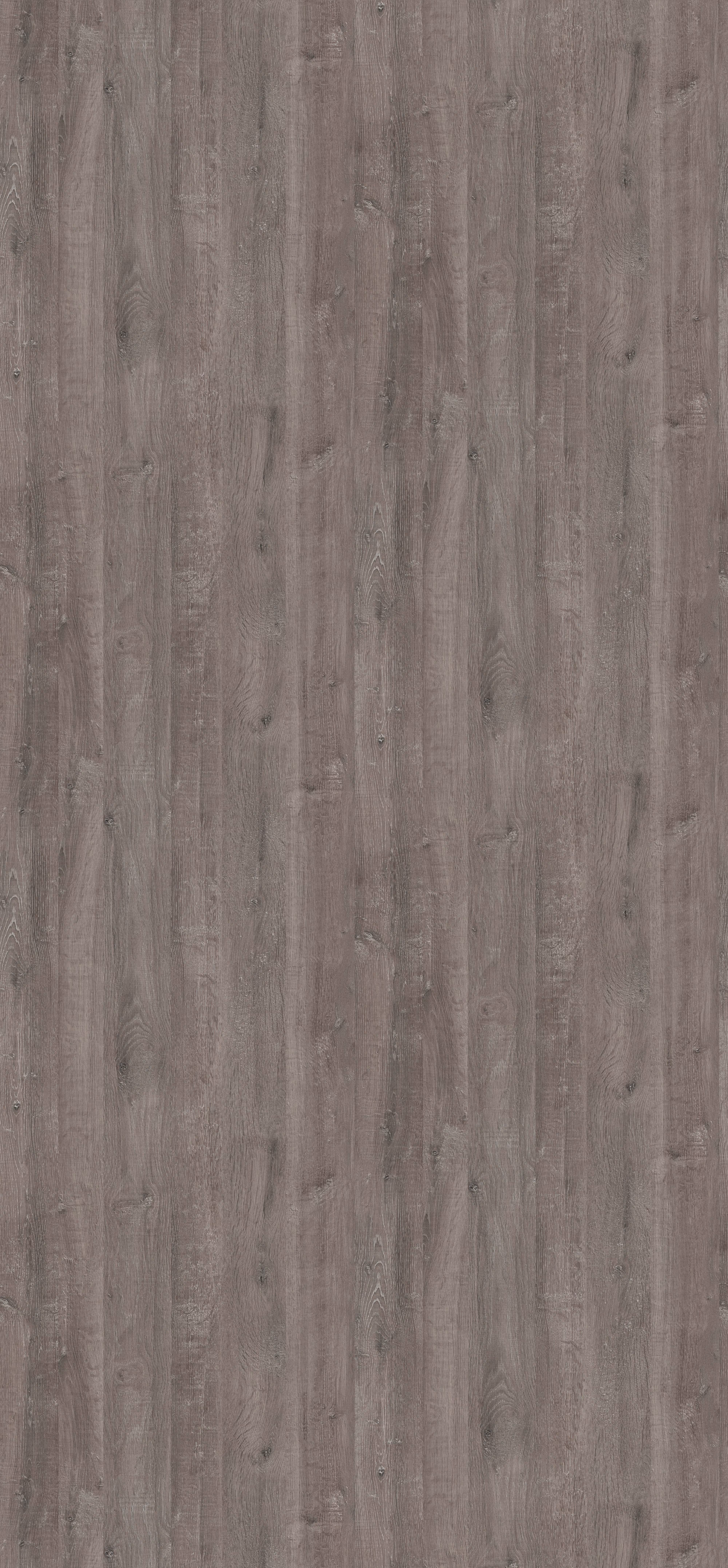 Nahaufnahme der graubraunen Holzmaserung mit Ästen des 0,8 mm Egger Schichtstoffs H1313 ST10. Robustes, lichtechtes HPL für vielfältige Anwendungen.