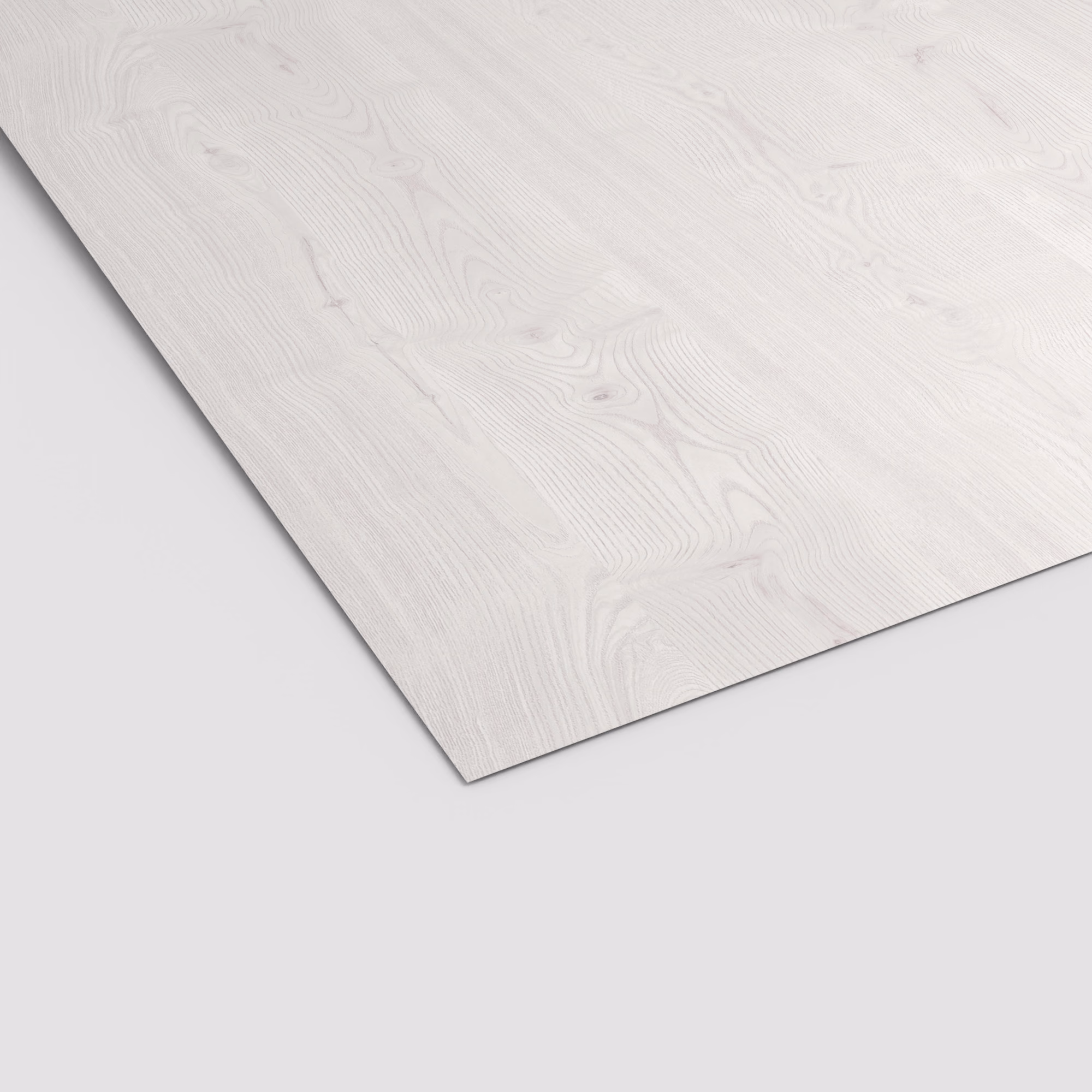 EGGER Schichtstoffplatte H1225 ST12 in Weiß mit natürlicher Holzmaserung. 2800x1310x0,8mm großes HPL Laminat, kratz- und abriebfest.