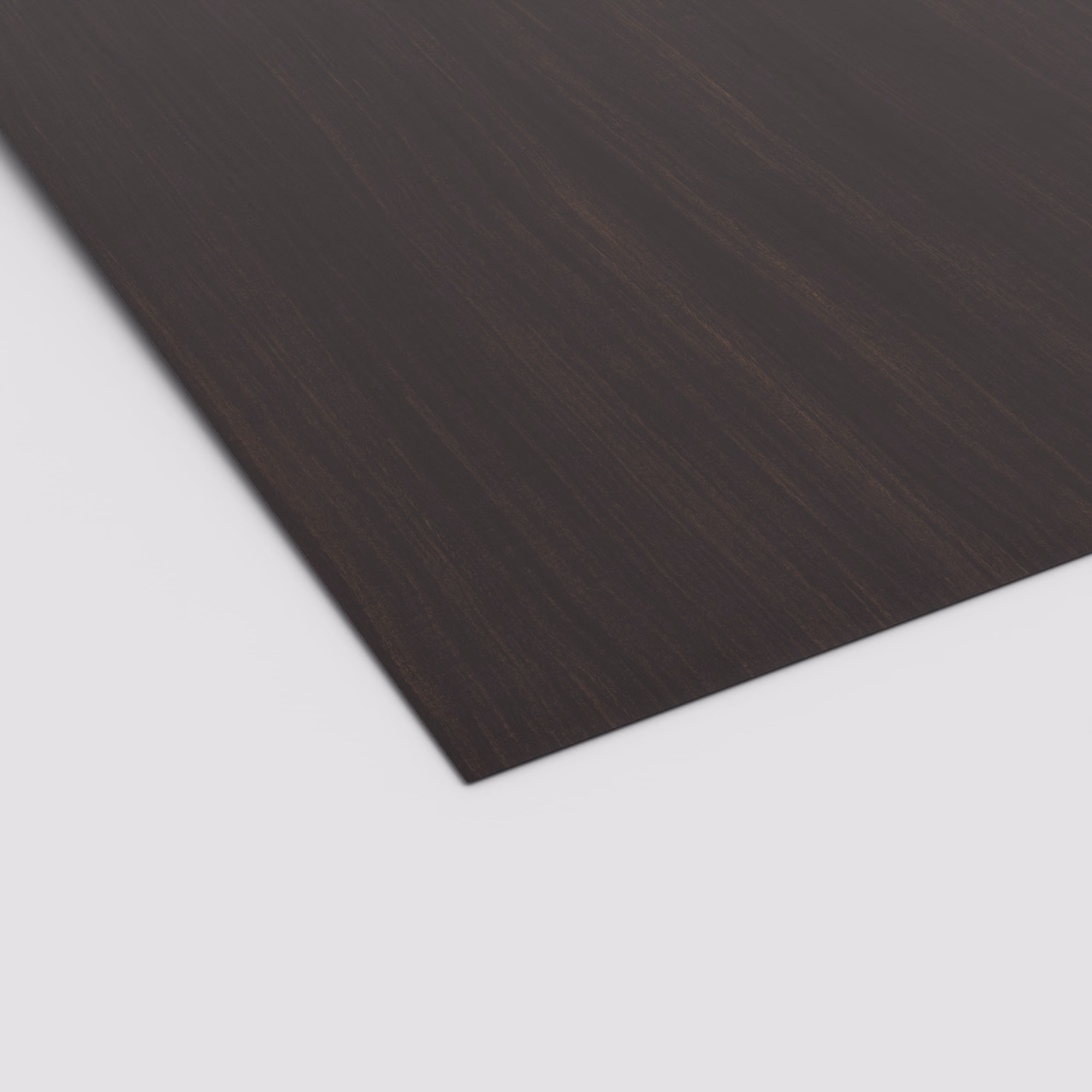 Dunkelbraune Egger Schichtstoffplatte H3043 ST12 mit feiner Holzstruktur. Robustes 0,8 mm HPL, 2800x1310 mm, kratzfest, abriebfest und antibakteriell.