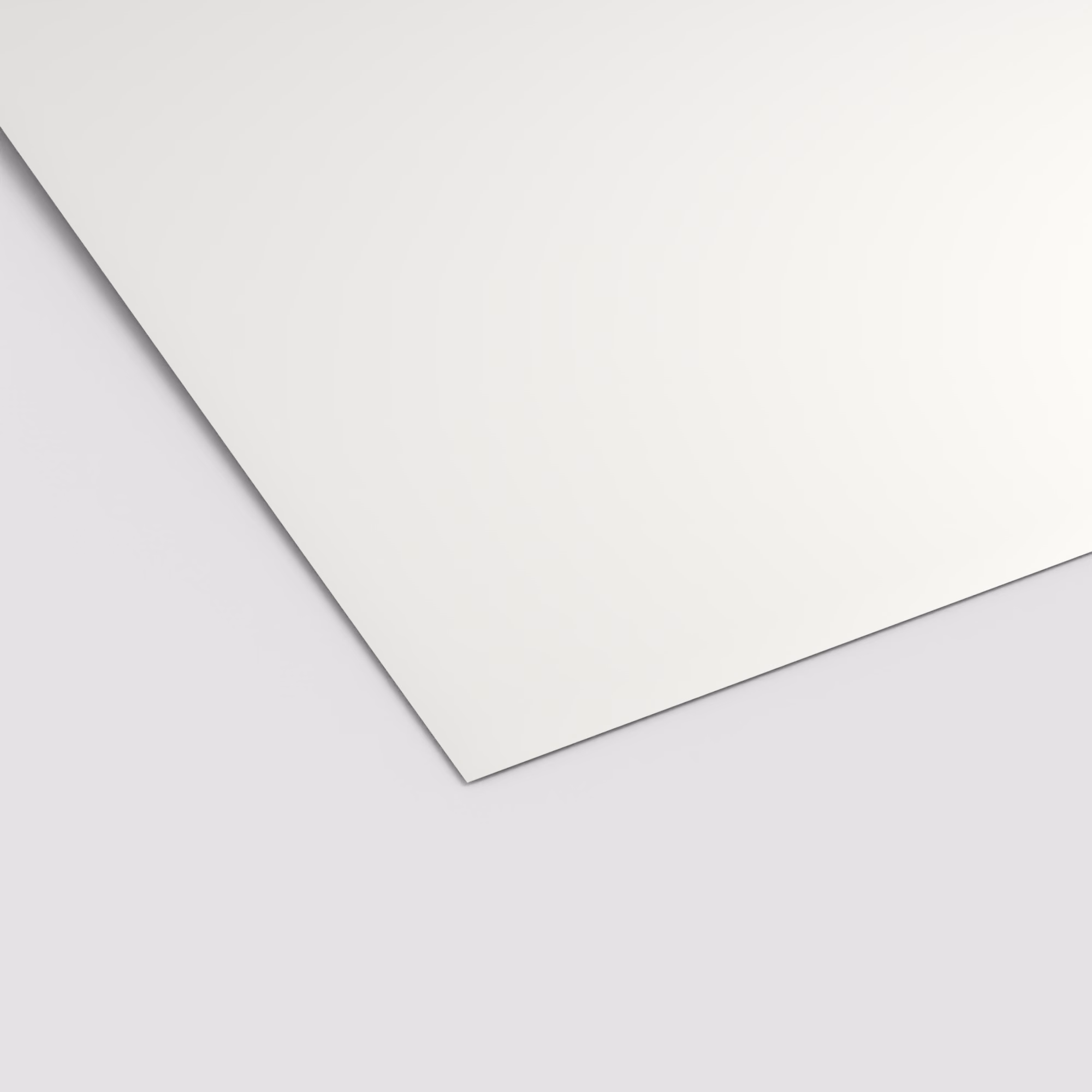 Glatte, weiße EGGER Schichtstoffplatte W1101 ST9. Das 0,8 mm dünne HPL Laminat ist abriebfest und lichtecht.