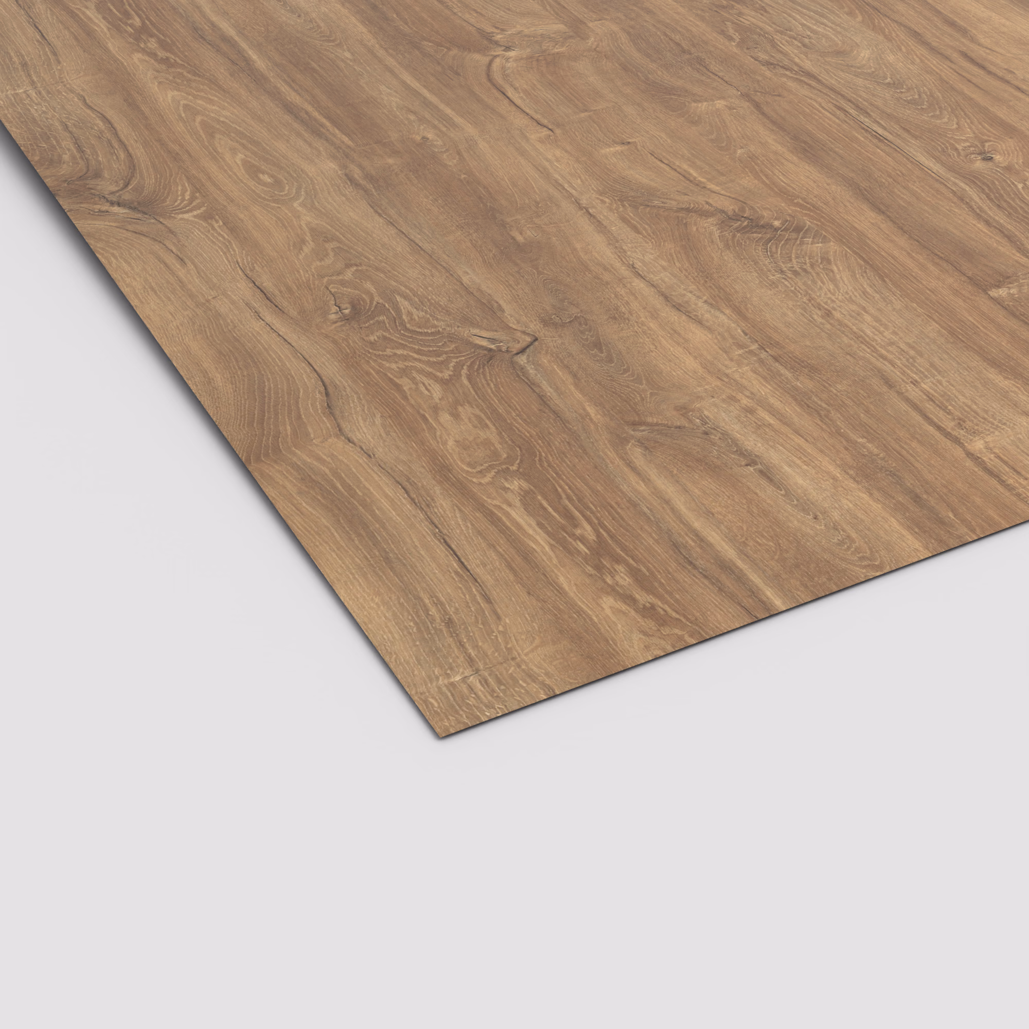 EGGER Schichtstoffplatte H1113 ST10 in natürlicher Eiche-Optik. Braunes Holzdekor mit ausdrucksstarker Maserung und Ästen. Robuste 0,8 mm HPL-Platte, 1310x3050mm, abriebfest und lichtecht.