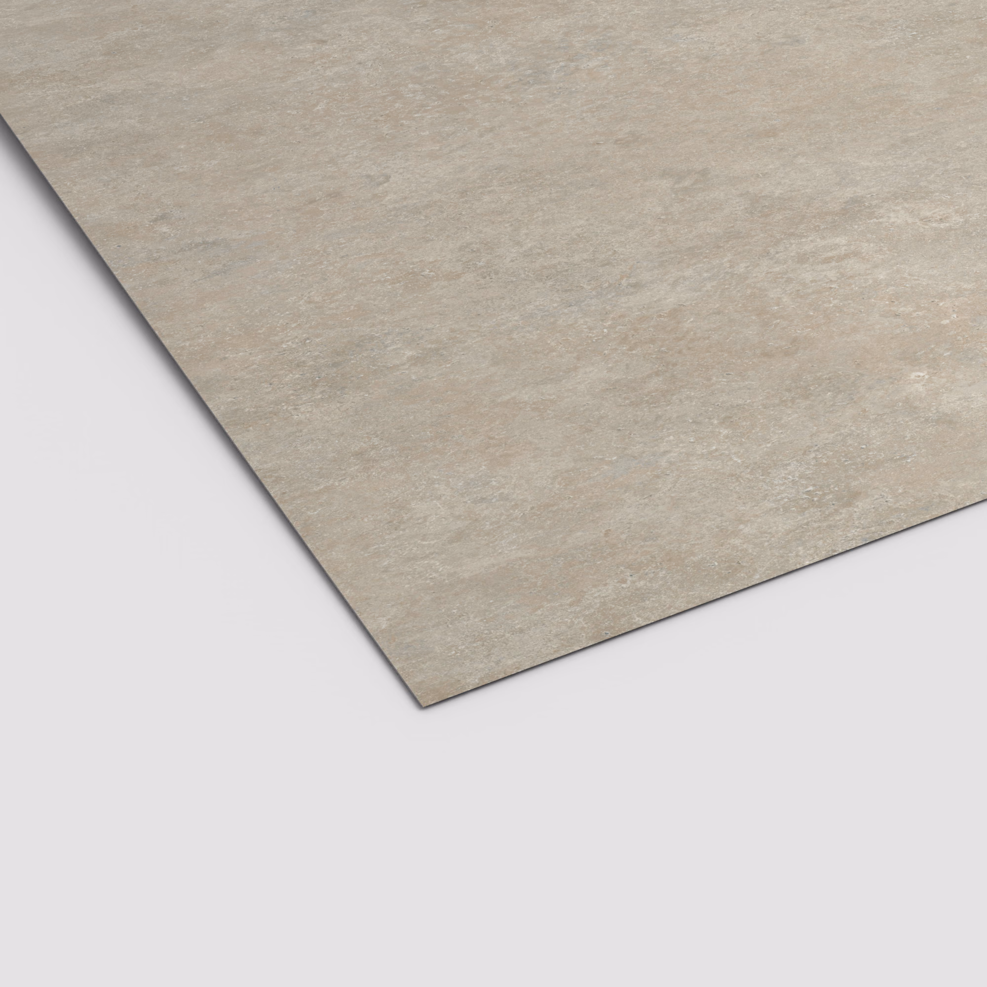 Egger HPL Schichtstoffplatte F221 ST87 in matter, beige-grauer Steinoptik. Die 0,8 mm dünne Platte ist abriebfest.