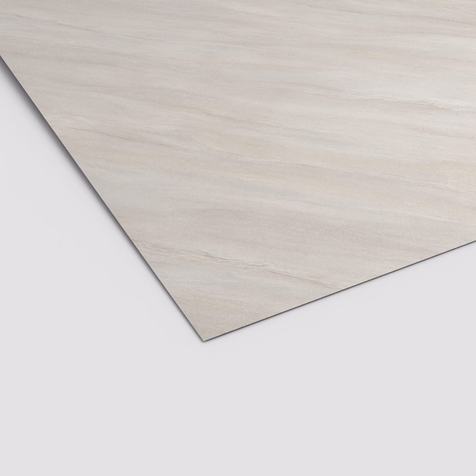 Egger Schichtstoffplatte F675 ST75 mit heller, feiner Steinoptik-Struktur. Das 0,8 mm dünne, abriebfeste und lichtechte HPL-Laminat im Format 3050 x 1310 mm ist robust.