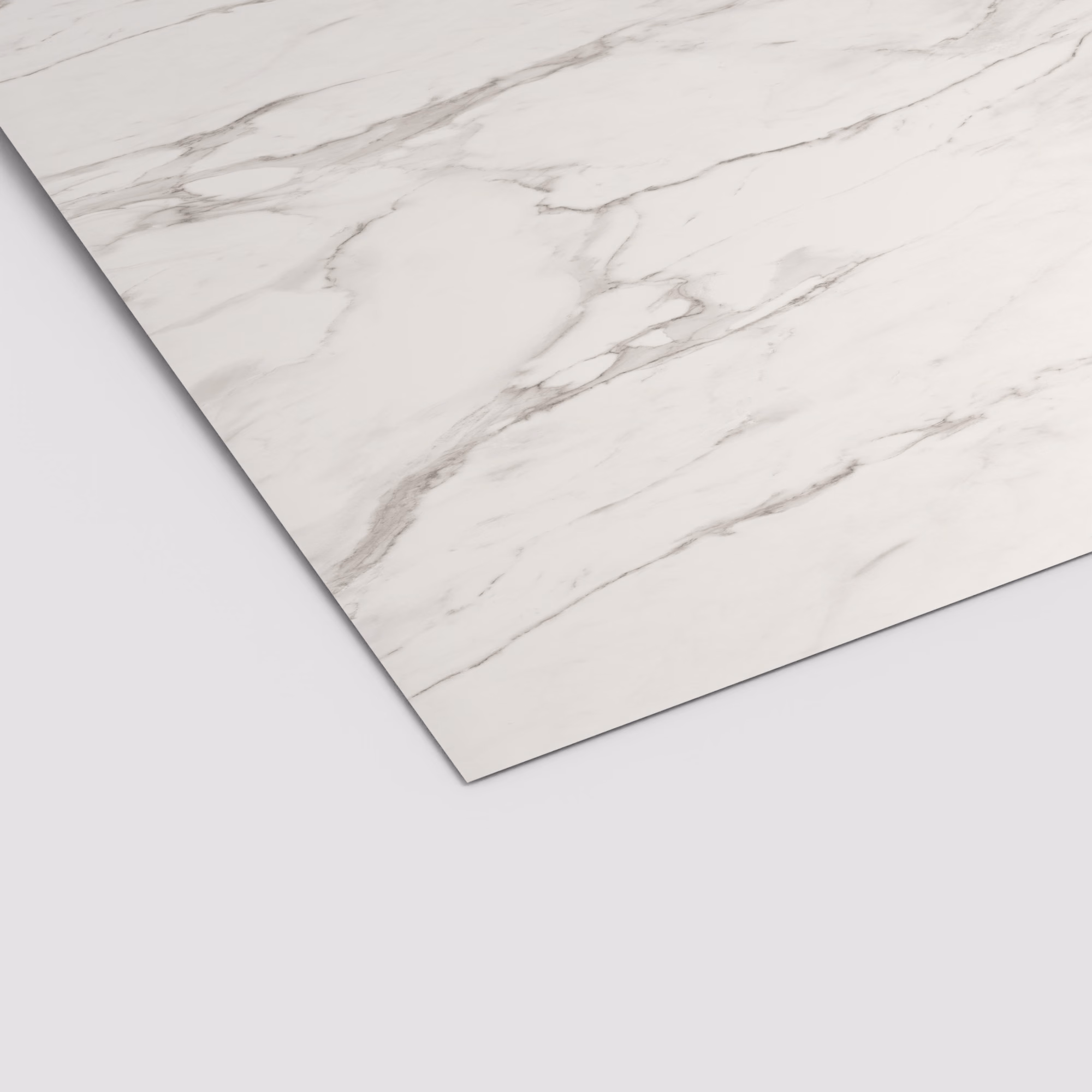 egger-08-mm-egger-schichtstoff-f800-st9-08x1310x3050mm-recyclebar-abriebfest-fantasy-hpl-high-pressure-laminate-lichtecht-antimikrobielle-oberflaeche-01 EGGER Schichtstoffplatte F800 ST9 in elegantem weißem Marmor-Dekor mit feiner grauer Aderung. Die 0,8 mm dünne HPL-Platte ist abriebfest und lichtecht.