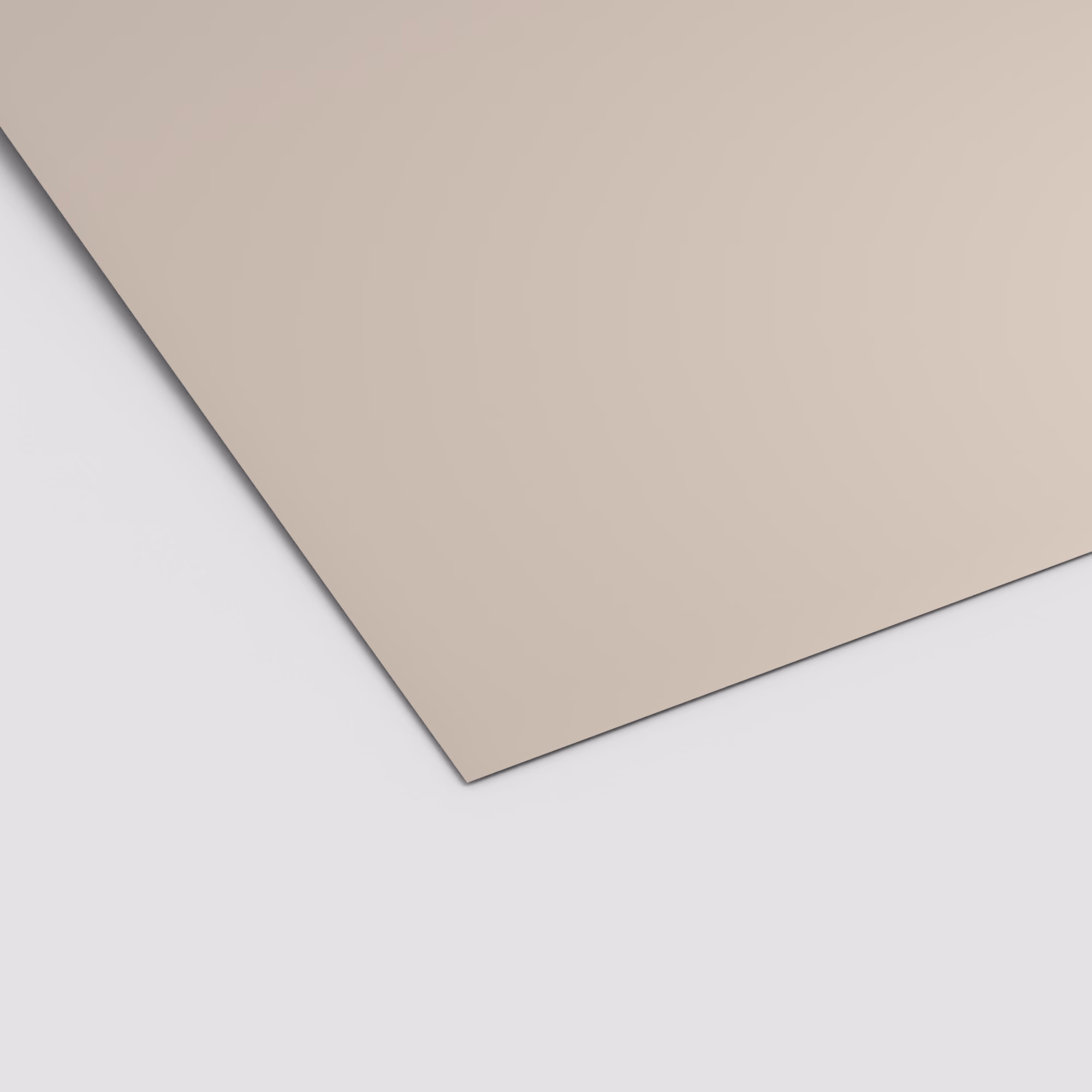 Glänzende EGGER PerfectSense Gloss Schichtstoffplatte U702 in Kaschmirgrau. Die 0,8 mm dünne HPL-Platte ist unifarben, abriebfest und lichtecht.