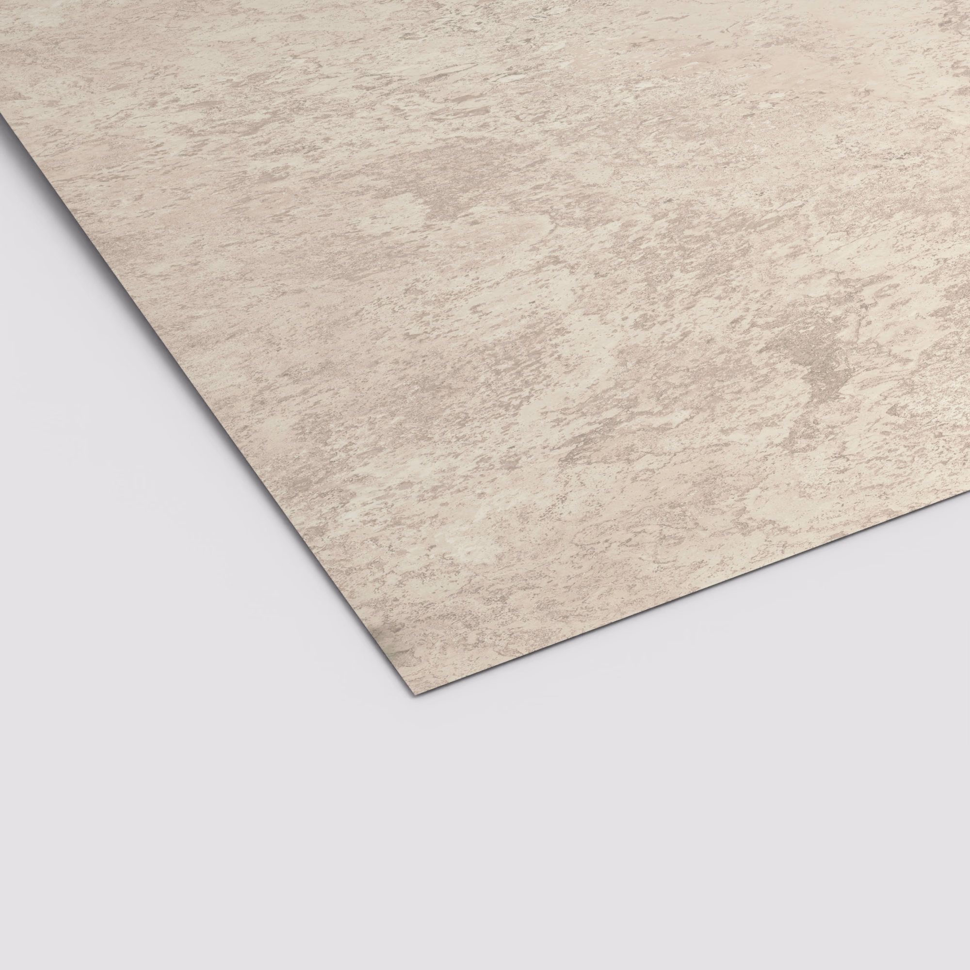 Matte EGGER PerfectSense Schichtstoffplatte F129 PA in beiger Steinoptik. Das 0,8 mm starke HPL ist abriebfest und lichtecht.