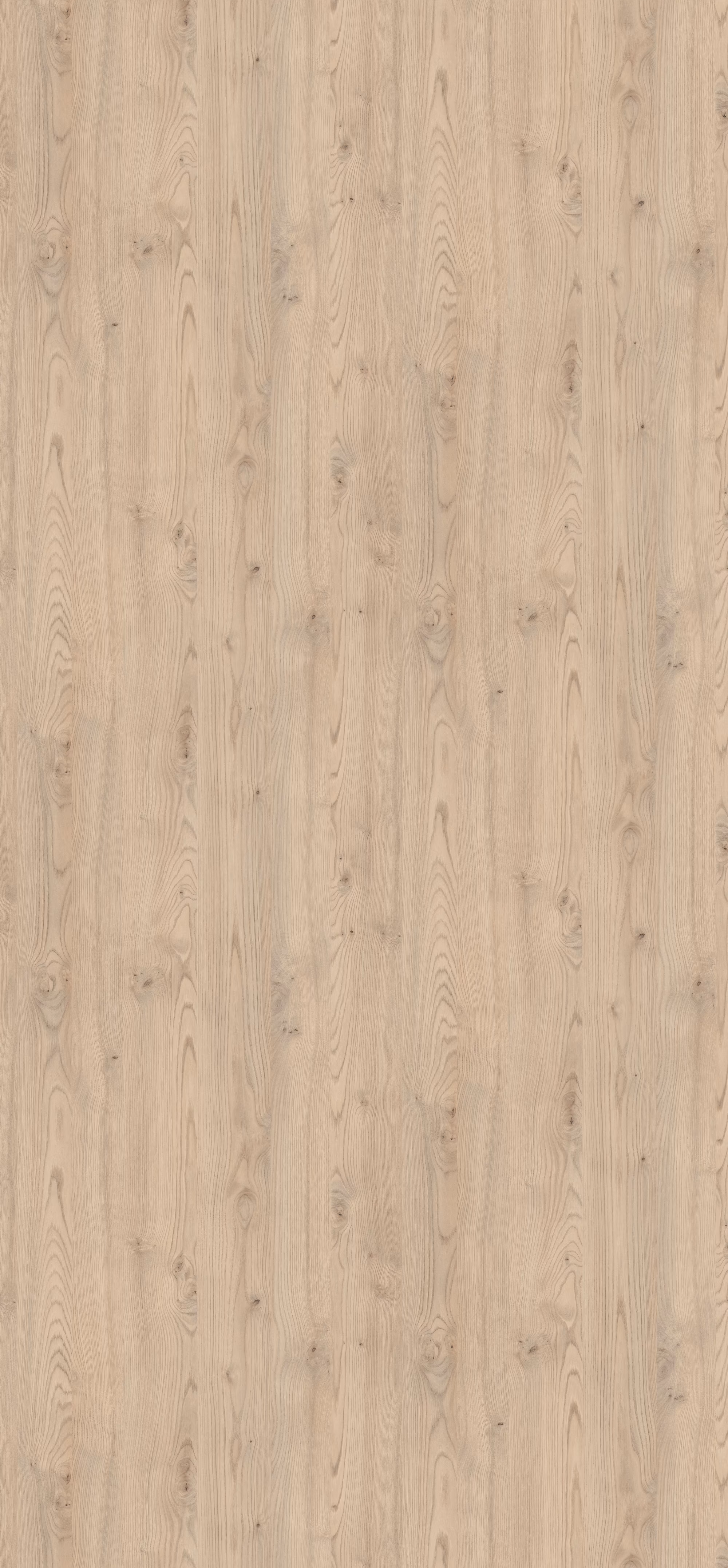 Egger HPL-Schichtstoffplatte H1710 ST10 in hellem Holzdekor mit natürlicher Maserung und Astbild. 0,8 mm starke, abriebfeste und lichtechte Türenplatte (950x2150 mm) mit antimikrobieller Oberfläche.