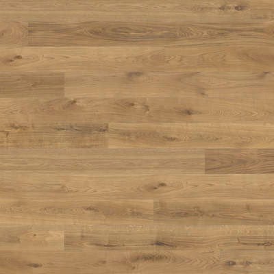 HARO Landhausdiele Eiche Sauvage oro: Naturgeöltes Parkett mit warmer, goldbrauner Farbe und lebhafter, strukturierter Maserung.