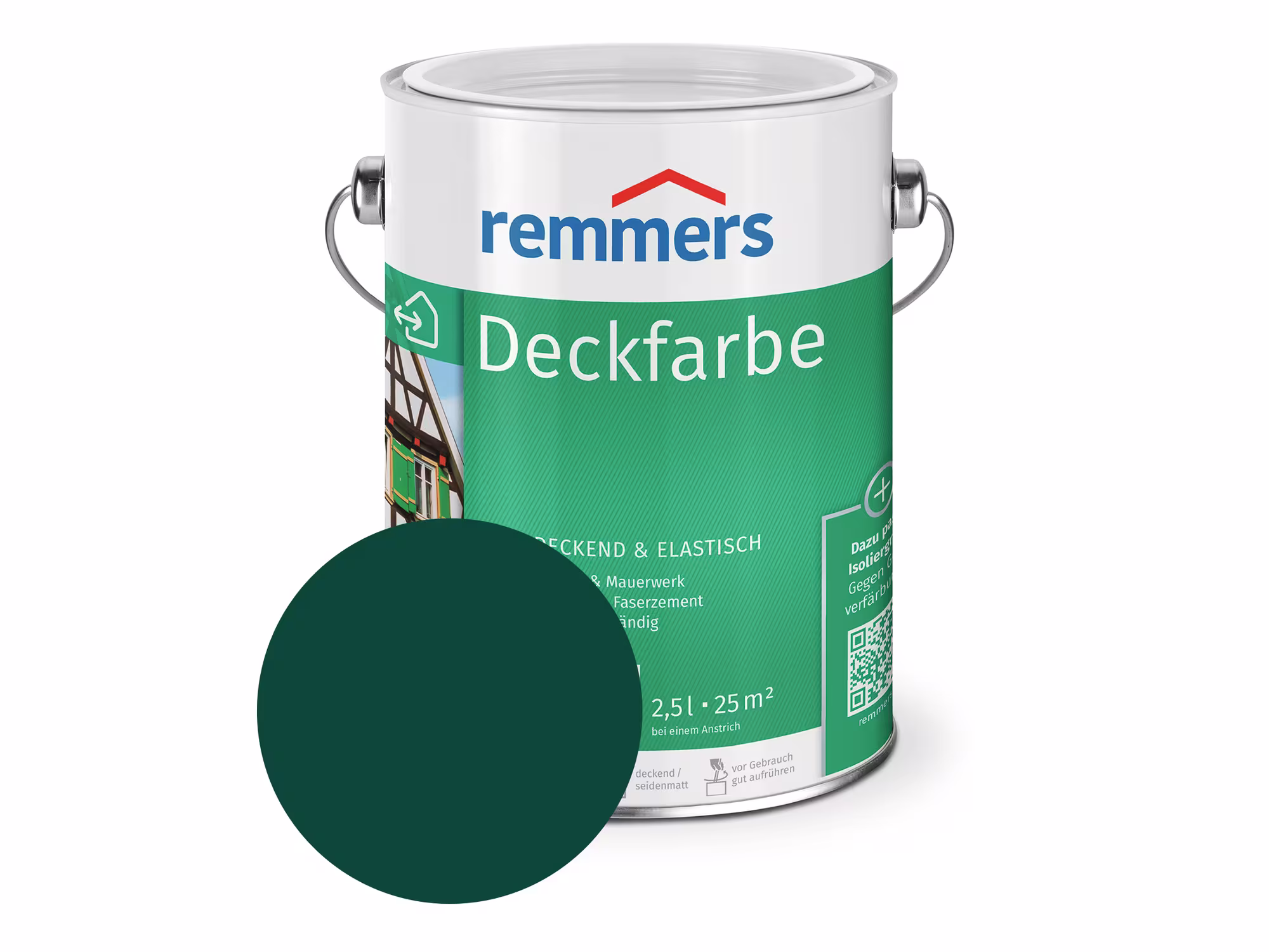 Remmers Deckfarbe - flaschengrün