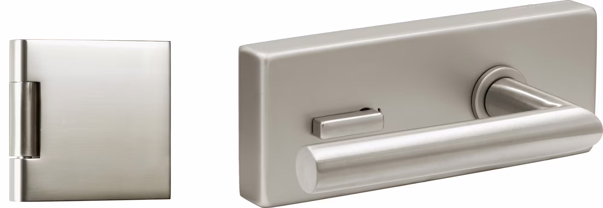 L+H Ganzglastürdrücker Square 3.0, 3-teilig